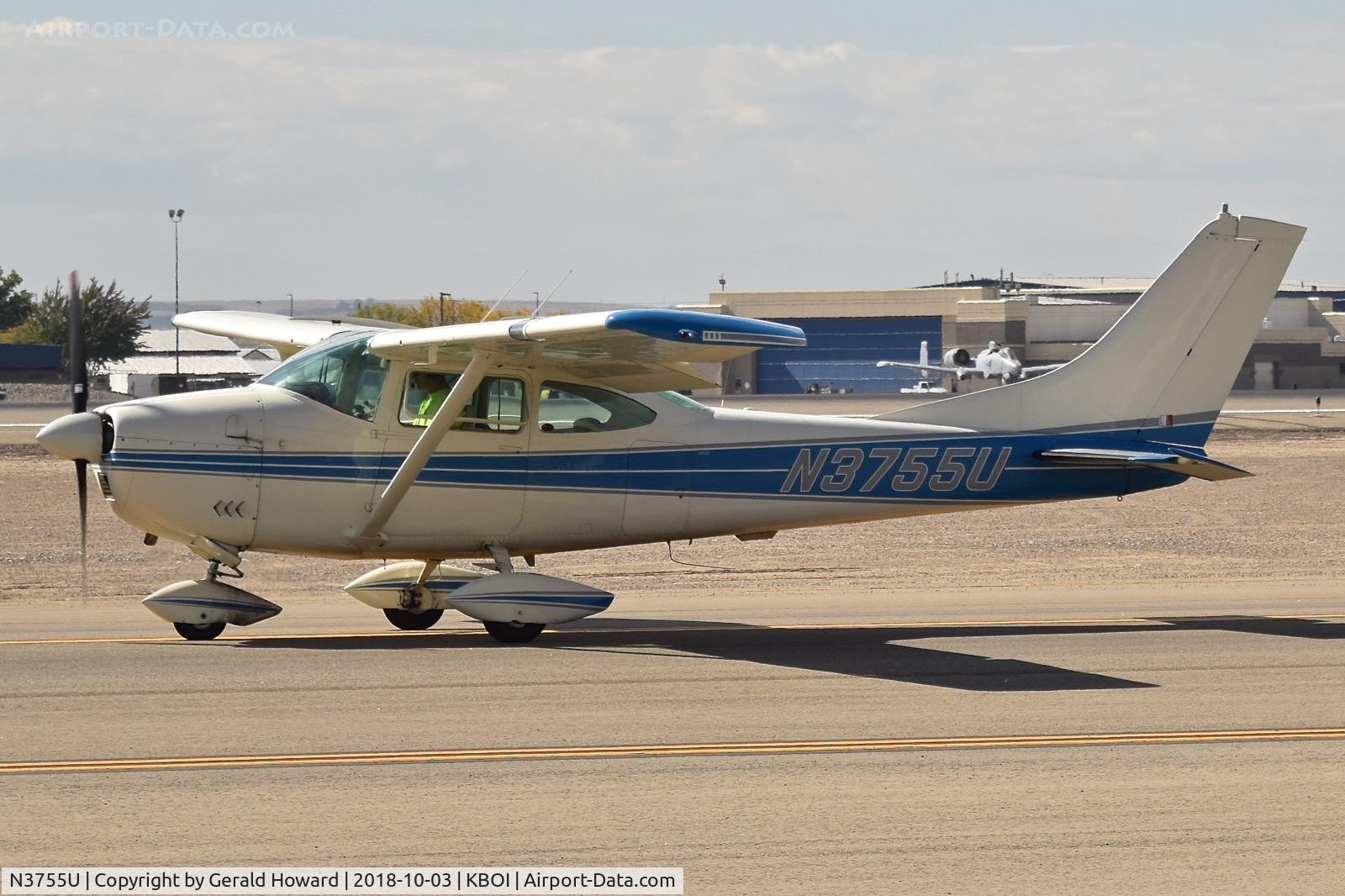N3755U, 1963 Cessna 182G Skylane C/N 18255155, Taxiing on Alpha.