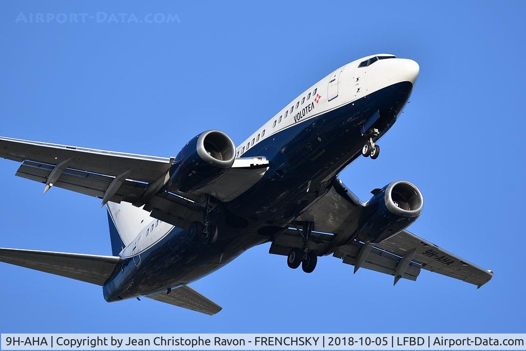 9H-AHA, 1991 Boeing 737-505 C/N 24647, V72419 from PRG landing runway 23