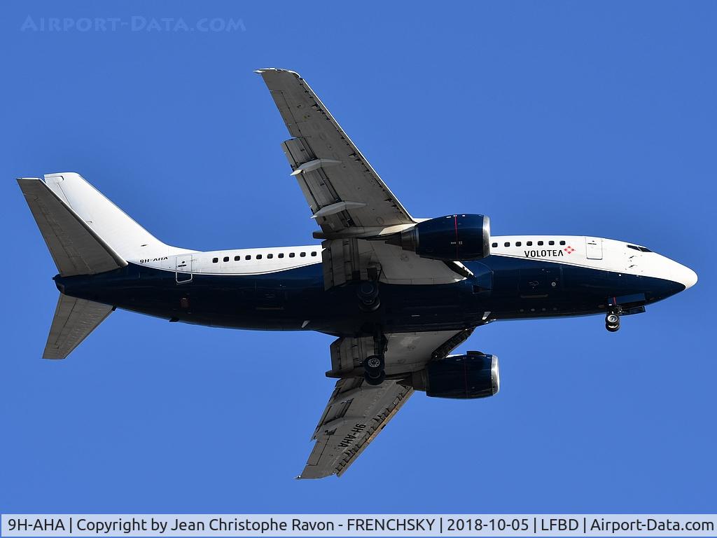 9H-AHA, 1991 Boeing 737-505 C/N 24647, V72419 from PRG landing runway 23