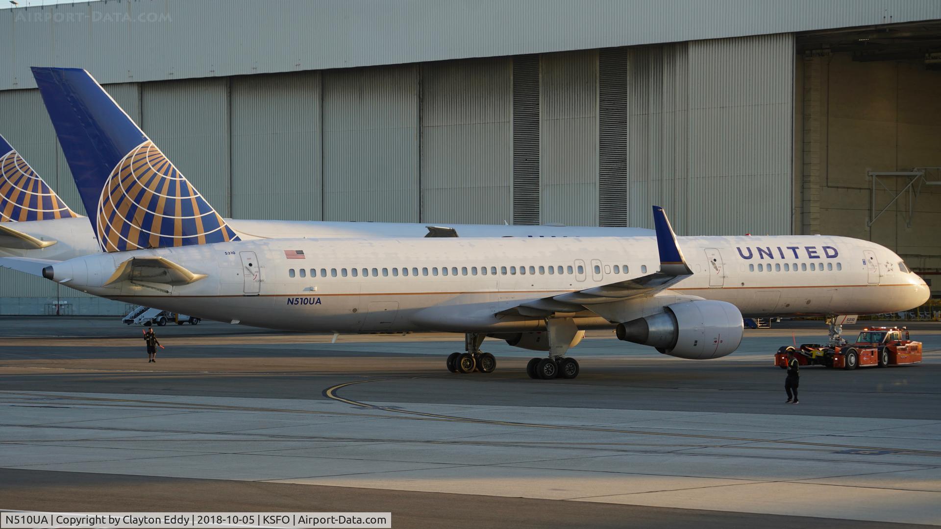 N510UA, 1990 Boeing 757-222 C/N 24780, SFO 2018.