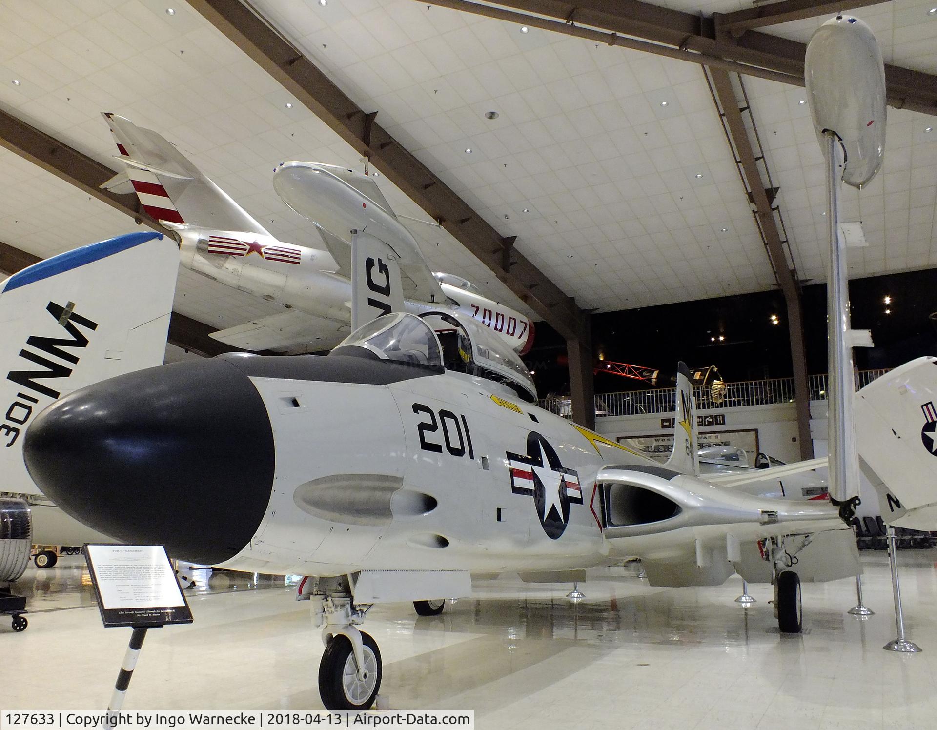127633, McDonnell F2H-4 Banshee C/N Not found 127633, McDonnell F2H-4 Banshee at the NMNA, Pensacola FL
