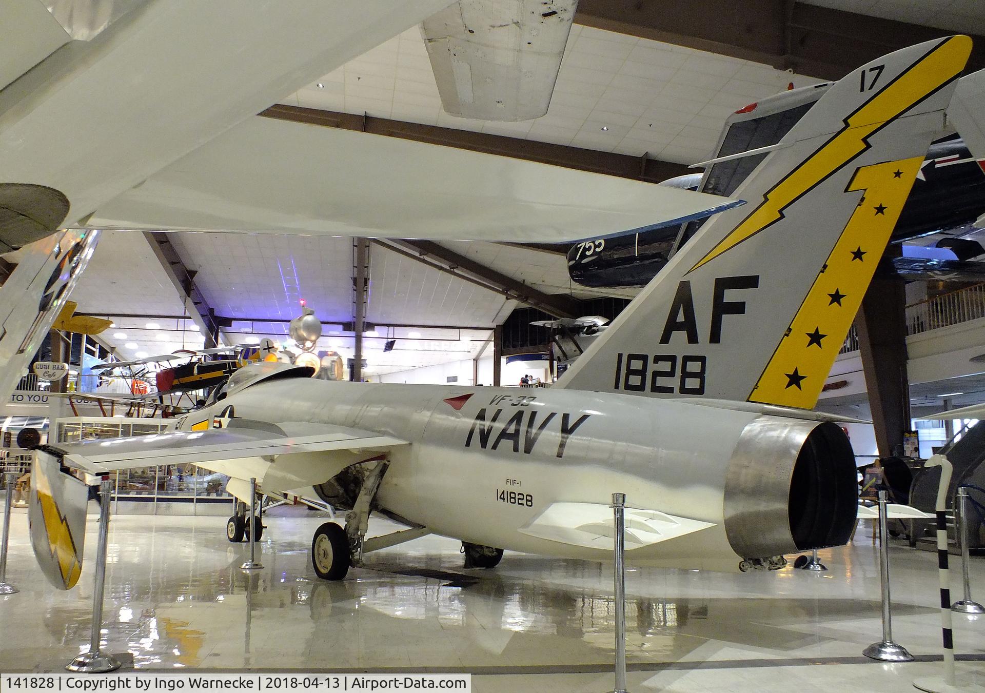 141828, Grumman F11F-1 Tiger C/N 145, Grumman F11F-1 (F-11A) Tiger at the NMNA, Pensacola FL