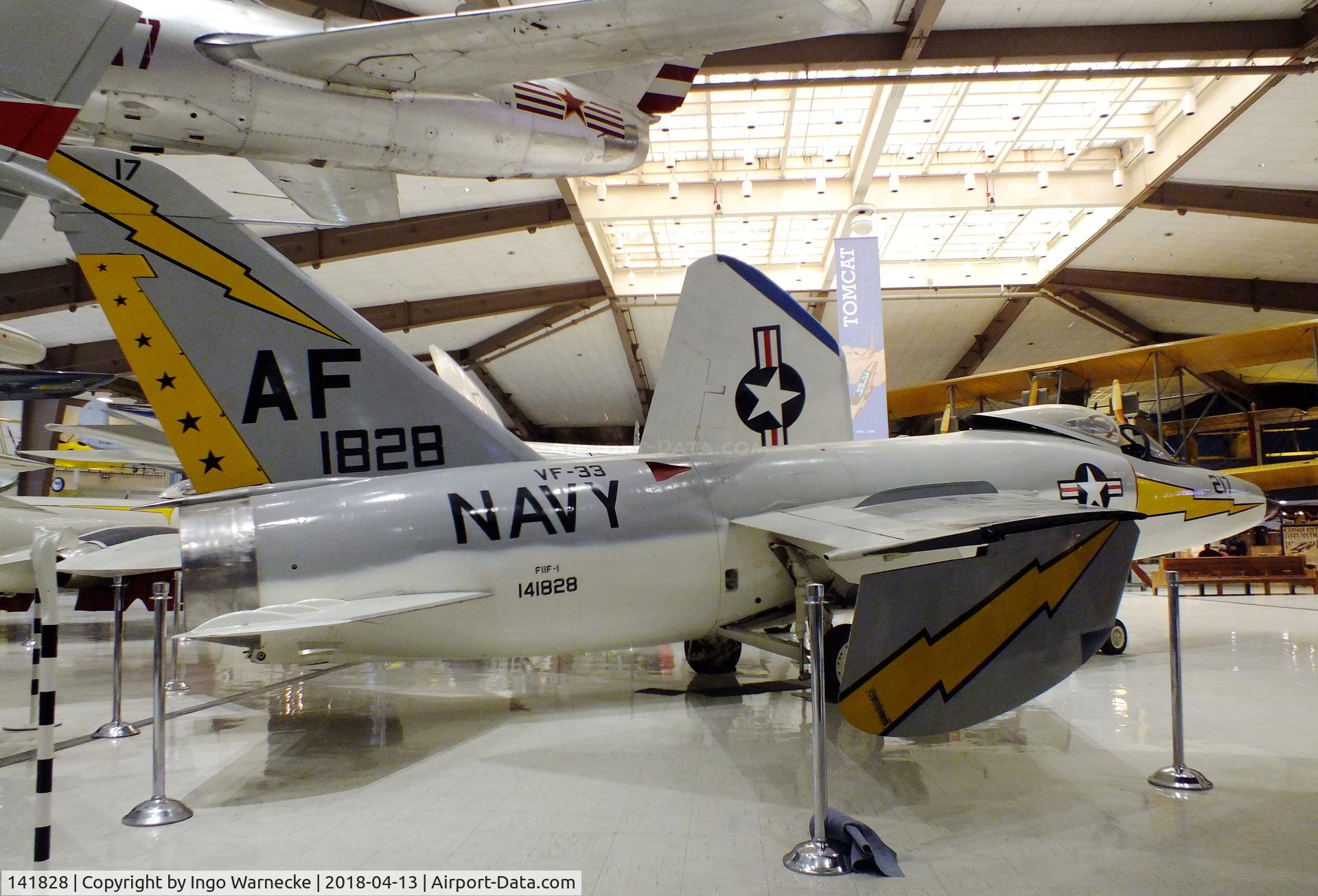 141828, Grumman F11F-1 Tiger C/N 145, Grumman F11F-1 (F-11A) Tiger at the NMNA, Pensacola FL