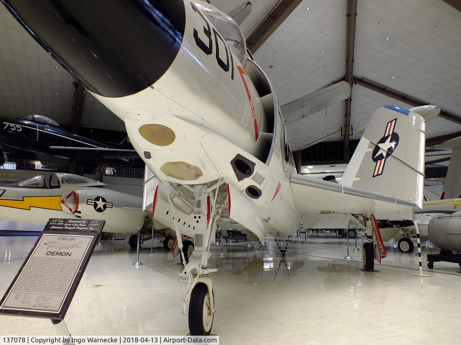 137078, McDonnell MF-3B Demon C/N 259, McDonnell MF-3B (F3H-2M) Demon at the NMNA, Pensacola FL