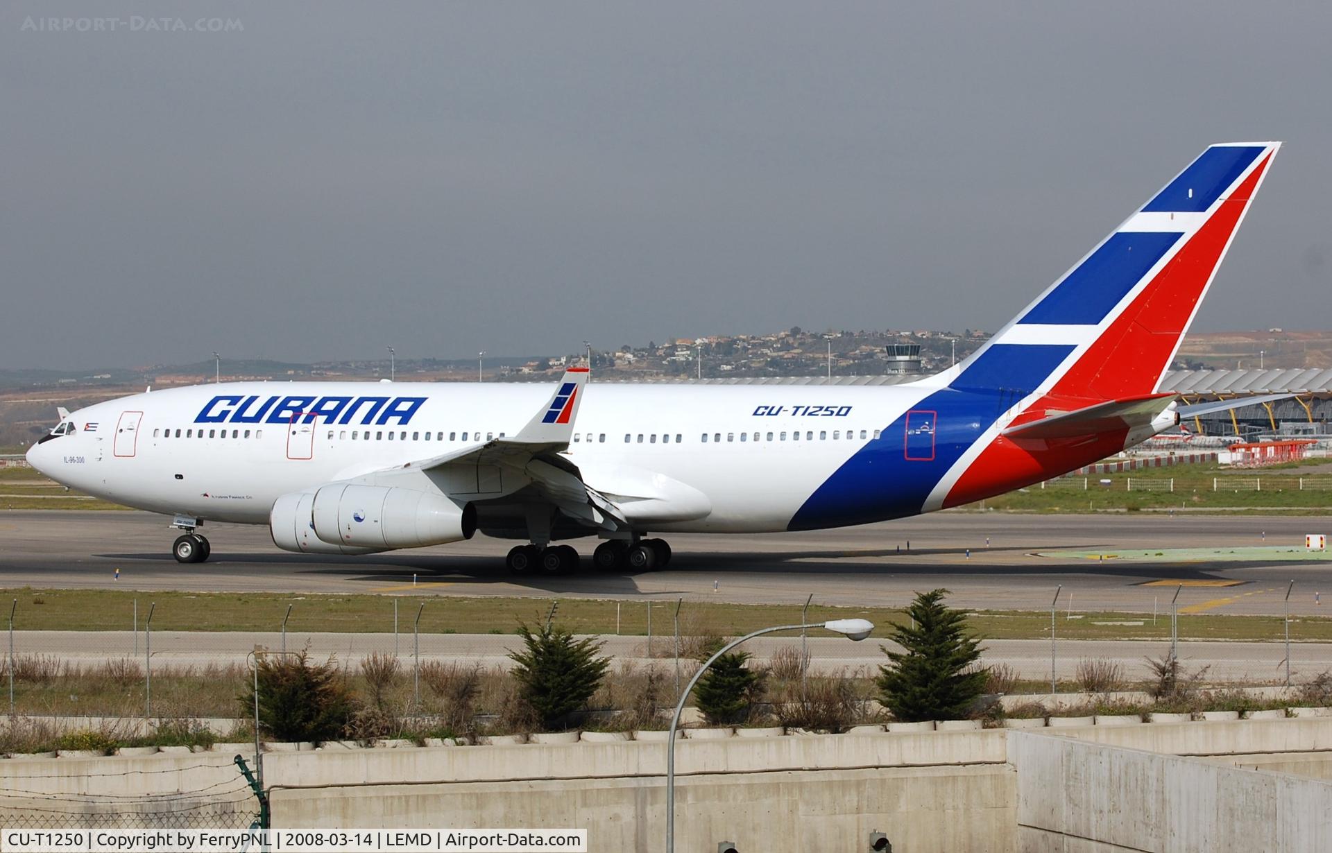 CU-T1250, 2005 Ilyushin IL-96-300 C/N 74393202015, Departure of Cubana IL96