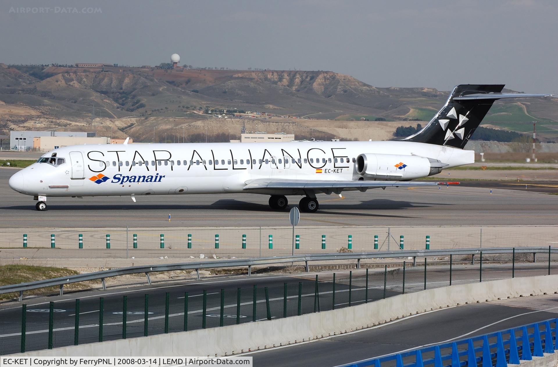 EC-KET, 1989 McDonnell Douglas MD-87 (DC-9-87) C/N 49608, Spanair MD87. Broken up in Kingman 2013.