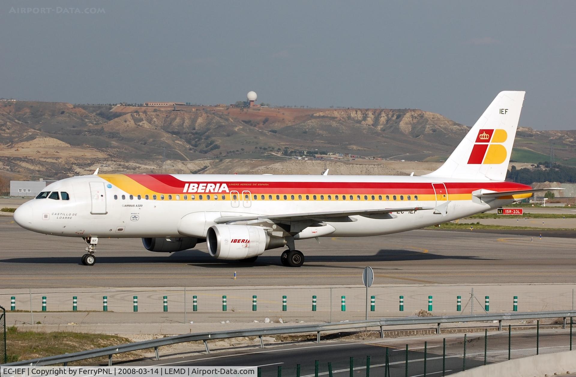 EC-IEF, 2001 Airbus A320-214 C/N 1655, Iberia A320