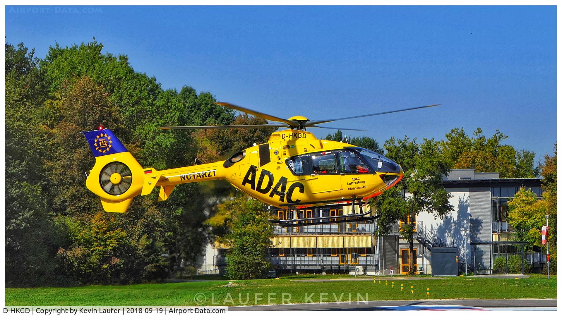 D-HKGD, 2012 Eurocopter EC-135P-2+ C/N 1036, Christoph 40 at krankenhaus Günzburg