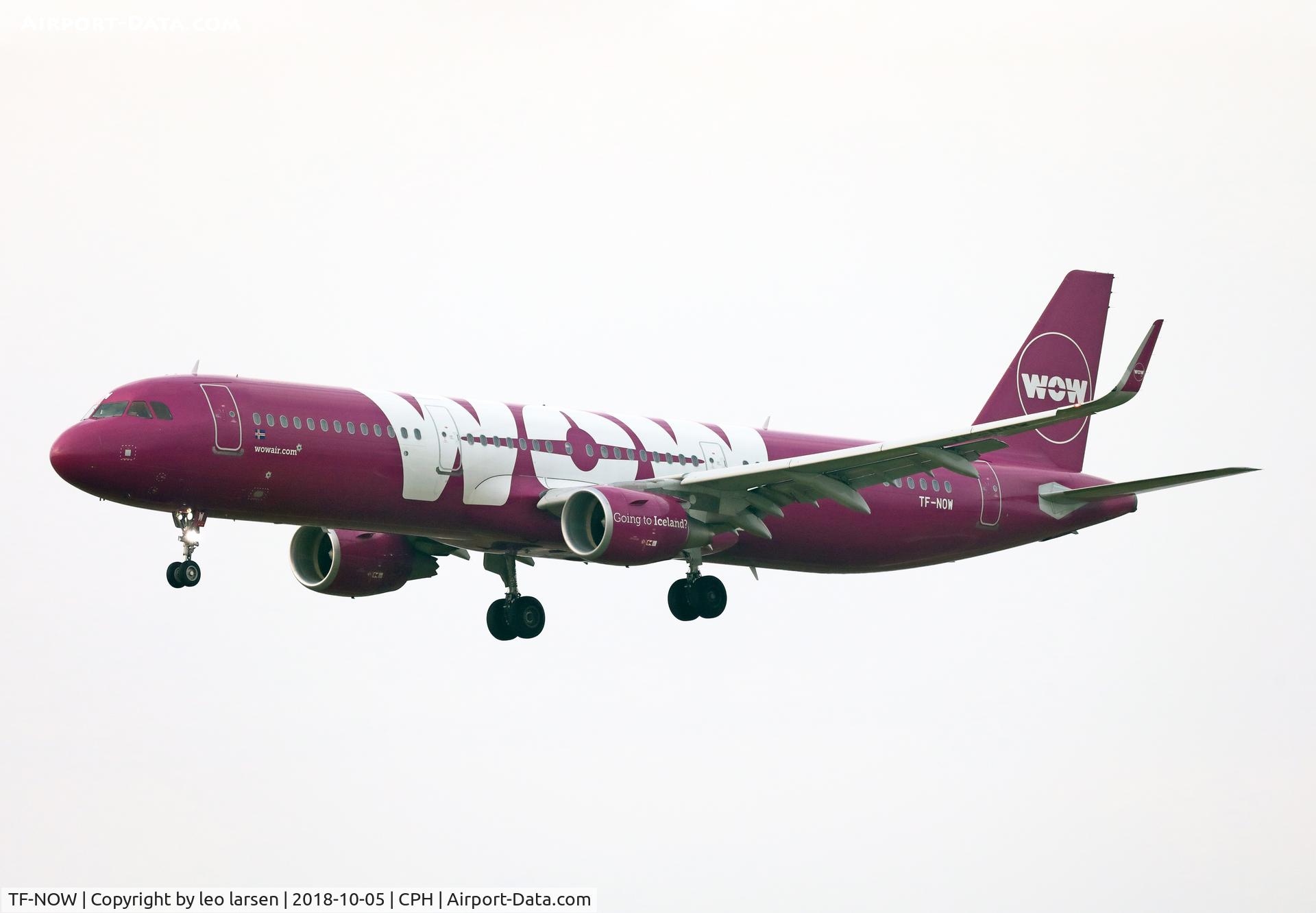 TF-NOW, 2017 Airbus A321-211 C/N 7715, Copenhagen 5.10.2018