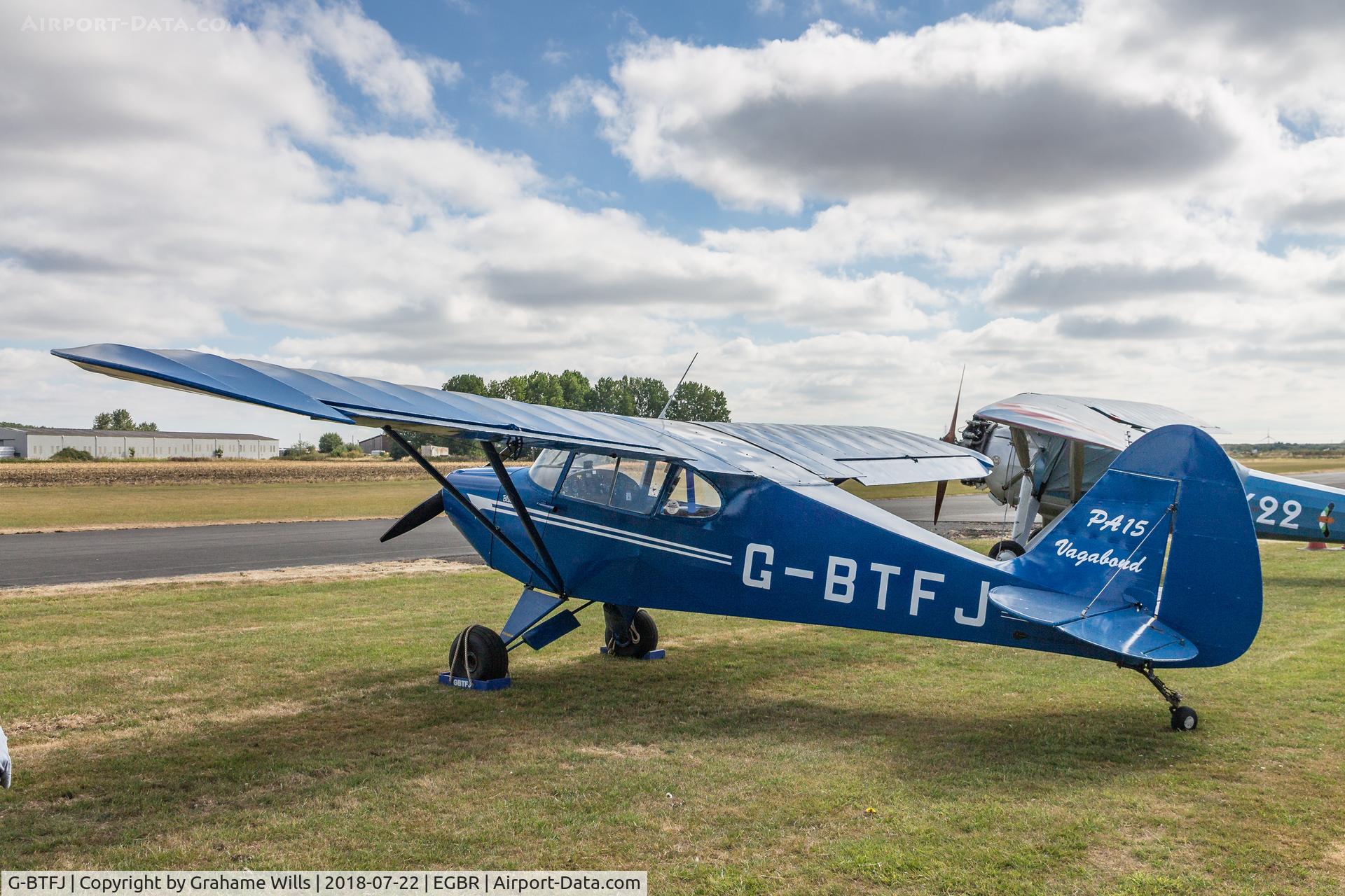 G-BTFJ, 1948 Piper PA-15 Vagabond Vagabond C/N 15-159, Piper PA-15 Vagabond G-BTFJ, Breighton 22/7/18