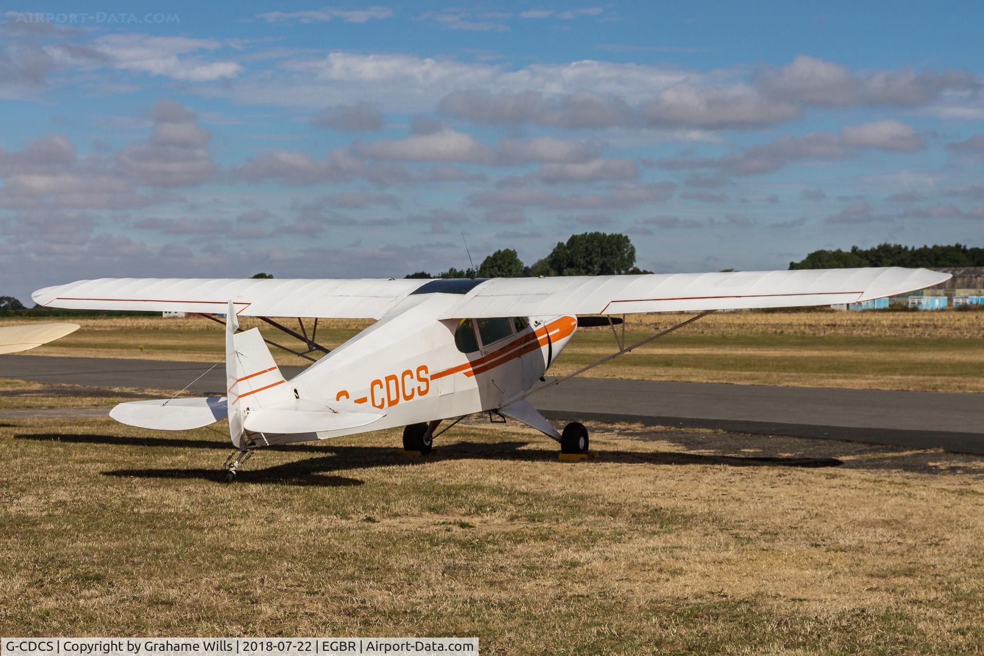 G-CDCS, 1947 Piper PA-12 Super Cruiser C/N 12-2907, Piper PA-12 Super Cruiser G-CDCS, Breighton 22/7/18