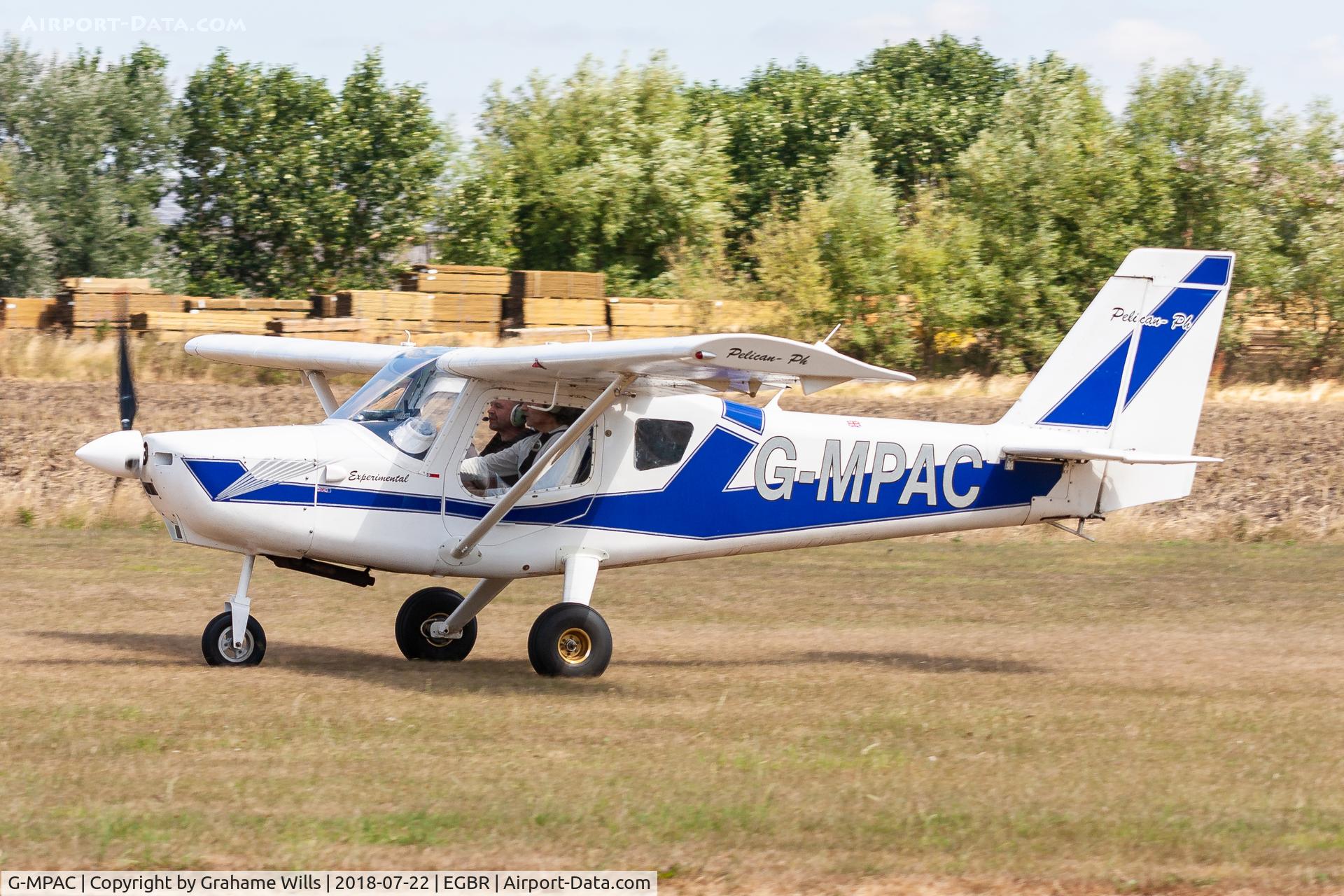 G-MPAC, 2001 Ultravia Pelican Club PL C/N PFA 165-12944, Ultravia Pelican PL G-MPAC, Breighton 22/7/18