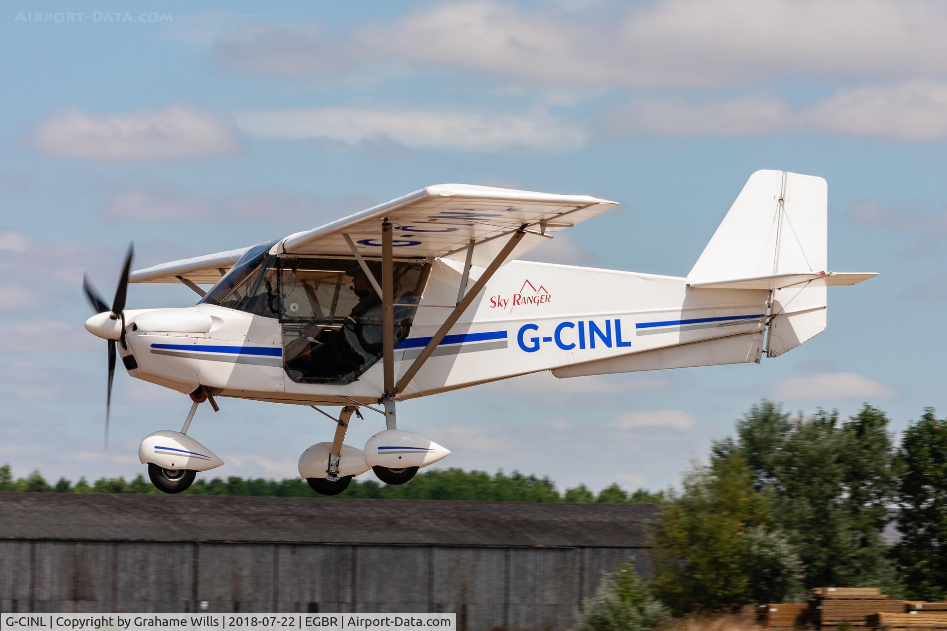 G-CINL, 2015 Skyranger Swift 912S(1) C/N BMAA/HB/647, Skyranger Swift 912(S)1 G-CINL, Breighton 22/7/18