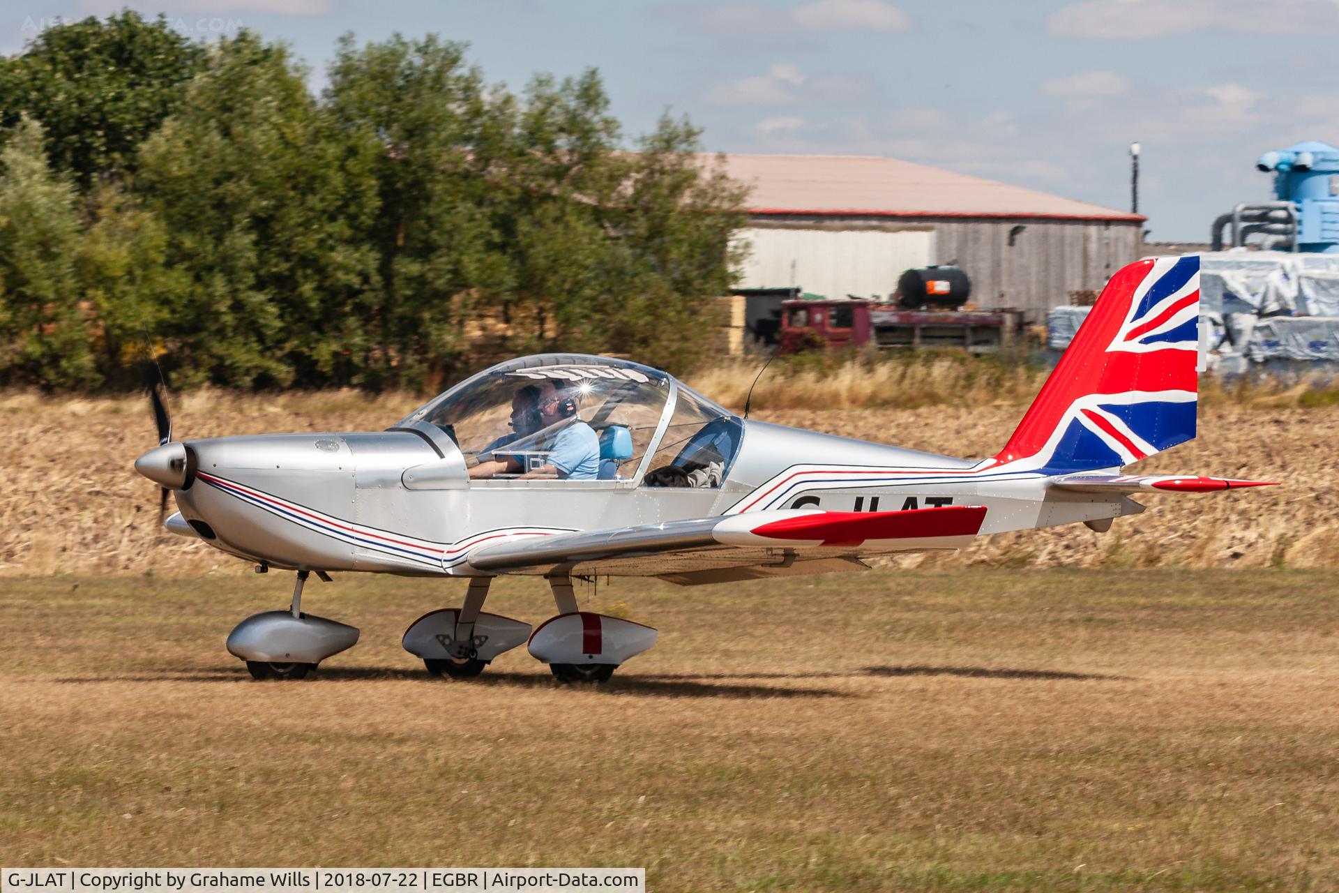 G-JLAT, 2003 Aerotechnik EV-97 Eurostar C/N PFA 315-14068, EV-97 Eurostar G-JLAT, Breighton 22/7/18