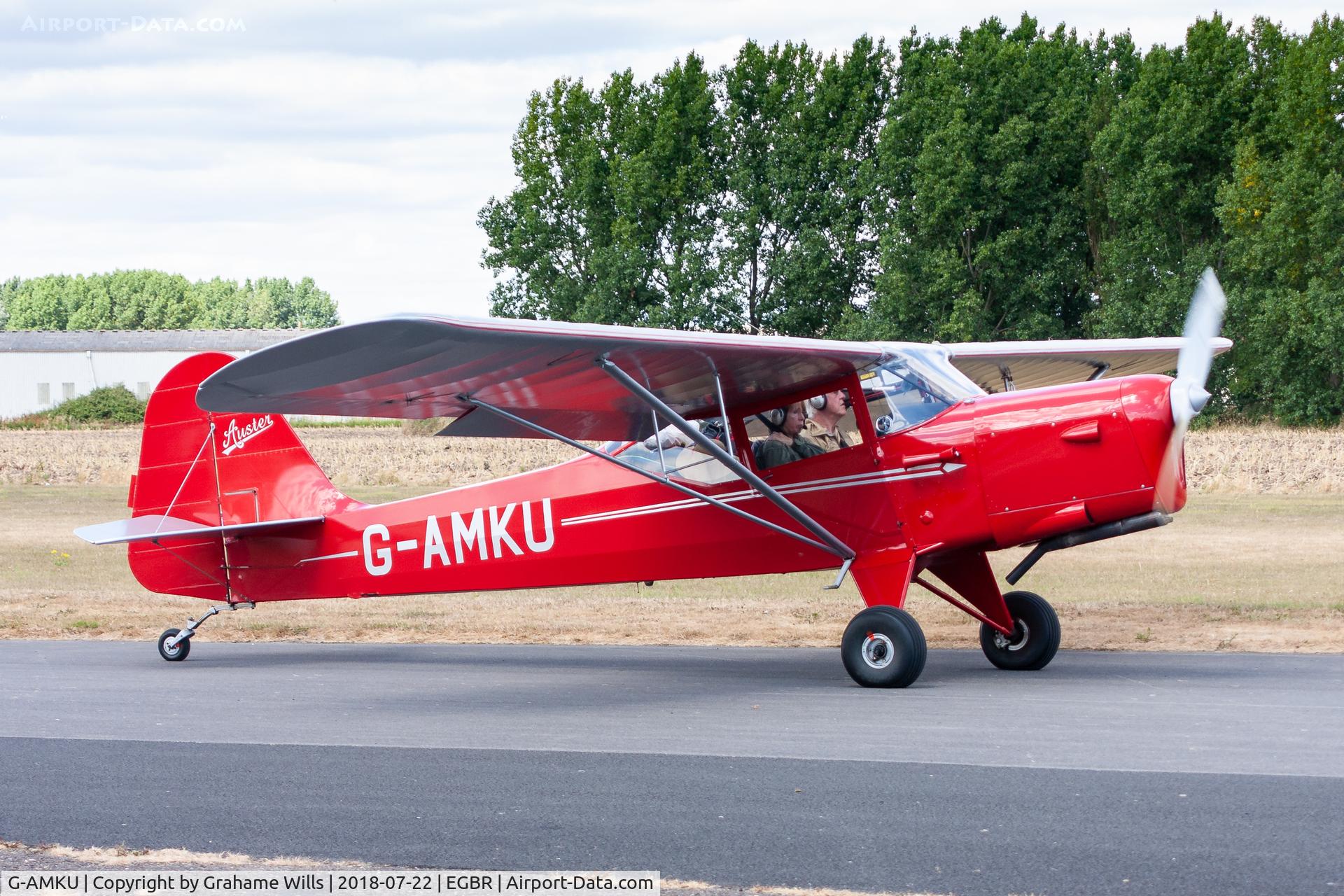 G-AMKU, 1951 Auster J-1B Aiglet C/N 2721, Auster J/1B Aiglet G-AMKU, Breighton 22/7/18