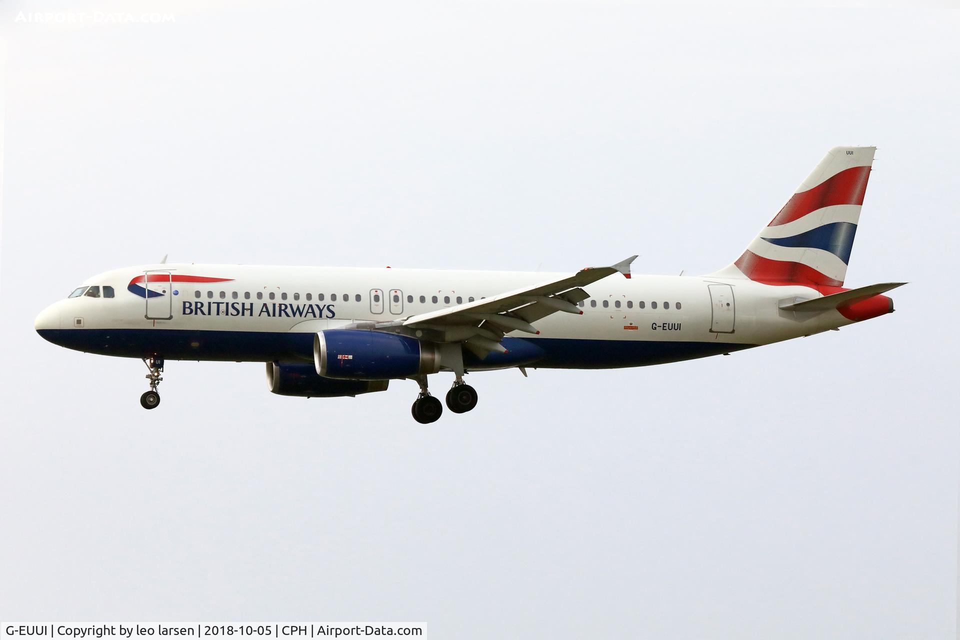G-EUUI, 2002 Airbus A320-232 C/N 1871, Copenhagen 5.10.2018