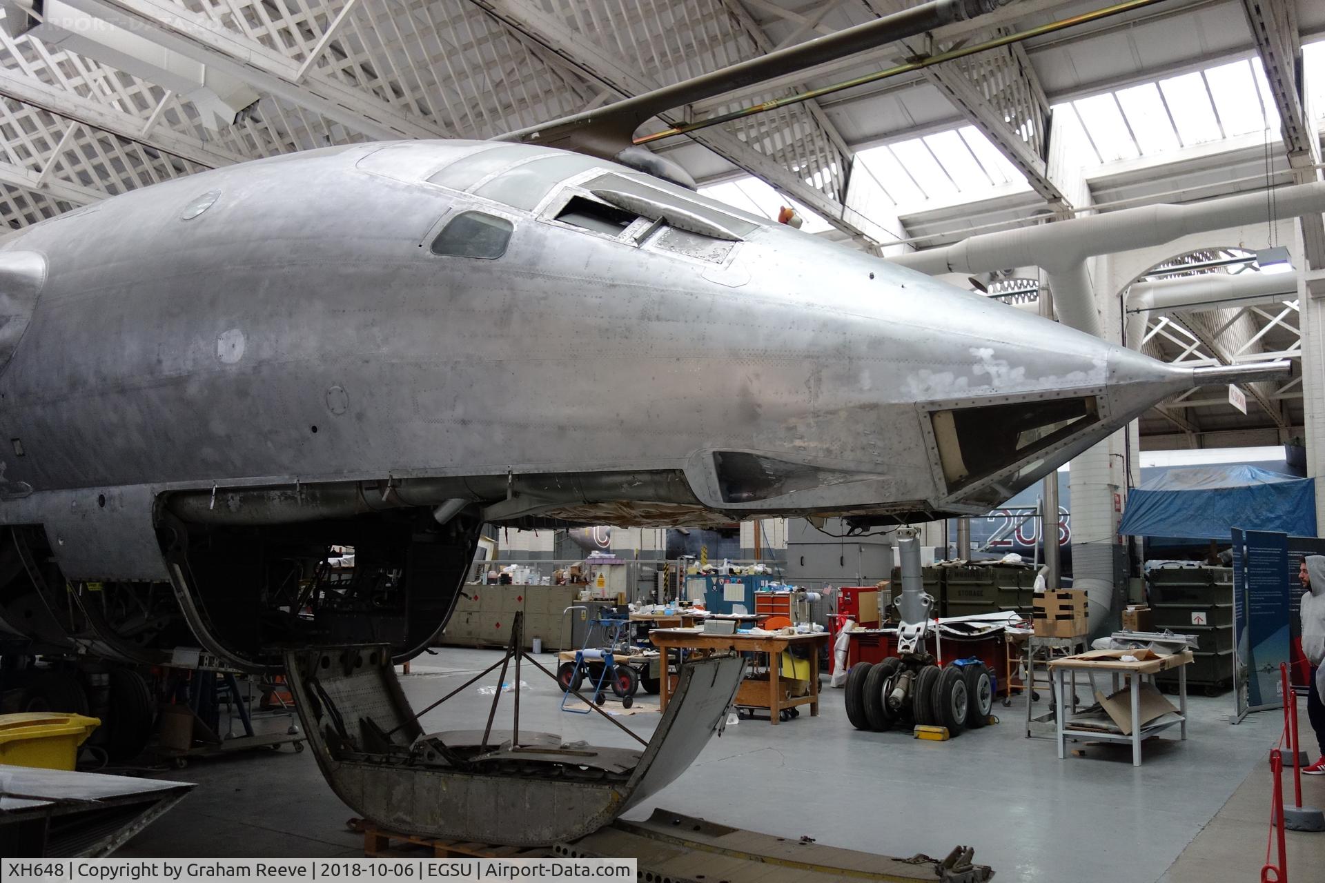 XH648, 1959 Handley Page Victor K.1A C/N HP80/48, Under restoration at Duxford.