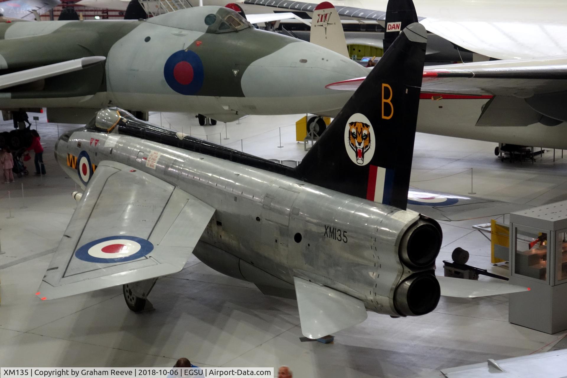 XM135, 1959 English Electric Lightning F.1 C/N 95031, On display at Duxford.