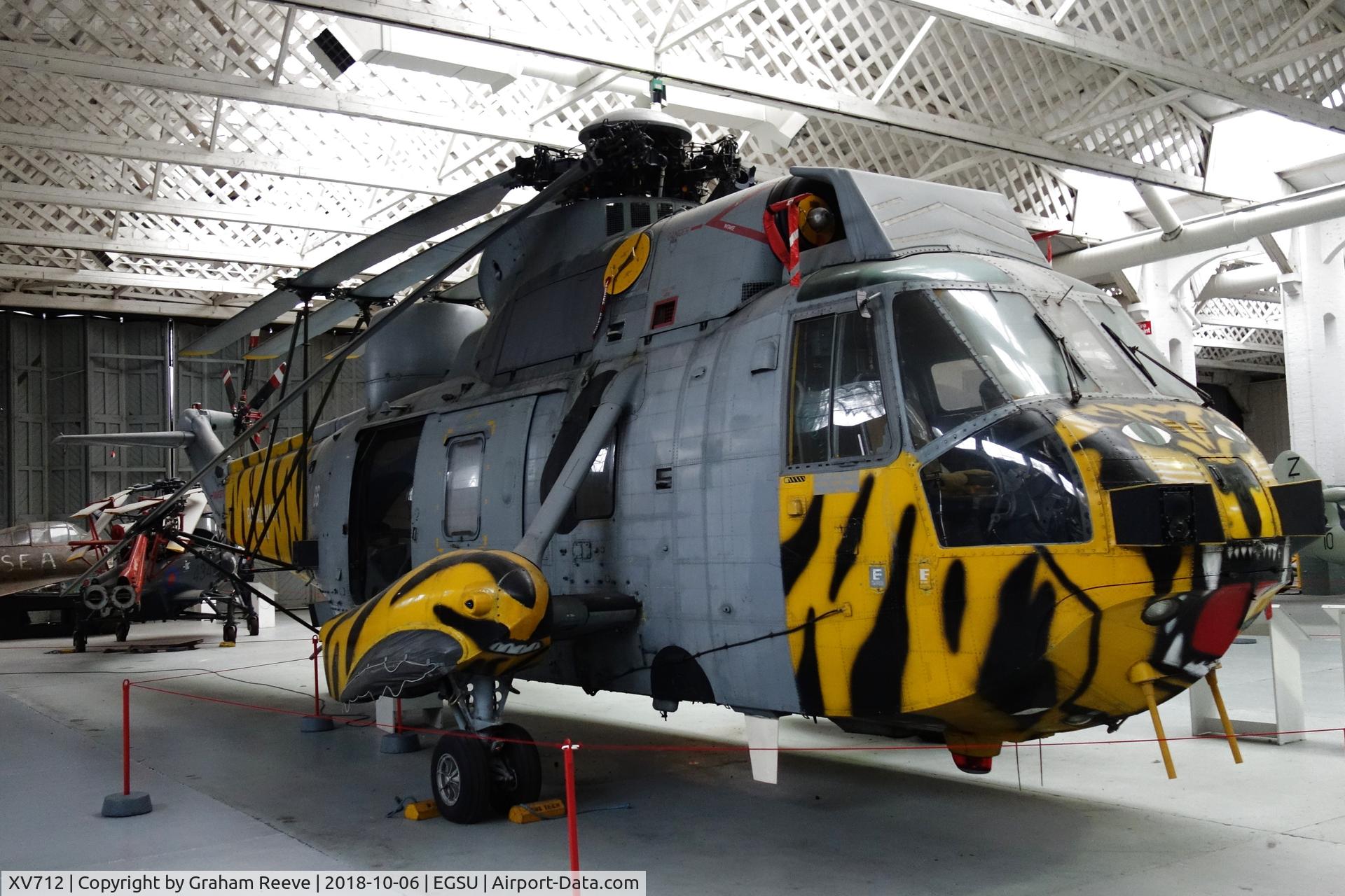 XV712, 1972 Westland Sea King HAS.6 C/N WA683, On display at Duxford.