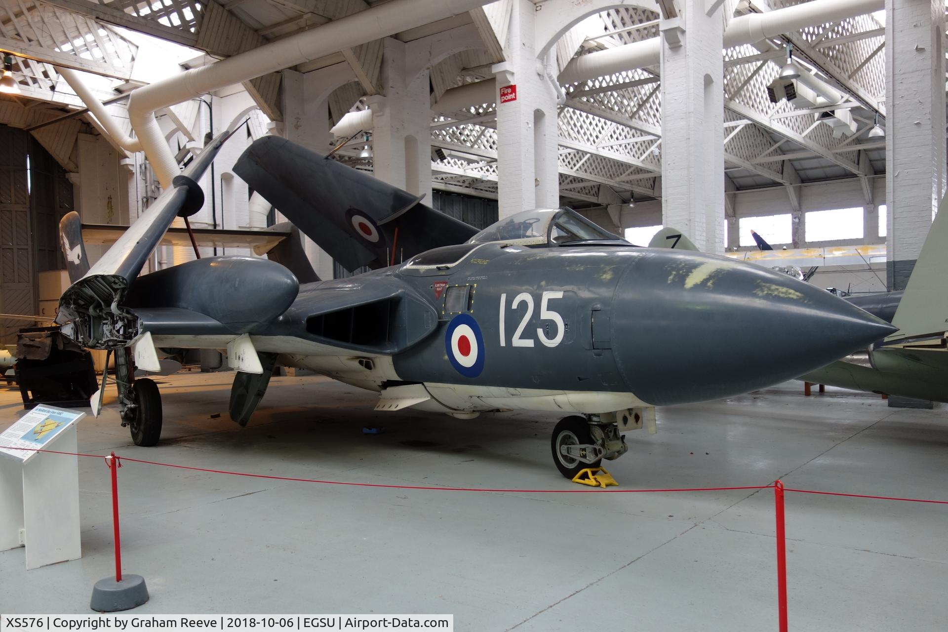 XS576, 1964 De Havilland DH-110 Sea Vixen FAW.2 C/N 10134, On display at Duxford.