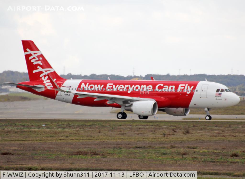 F-WWIZ, 2017 Airbus A320-216 C/N 7958, C/n 7958 - To be 9M-AGM