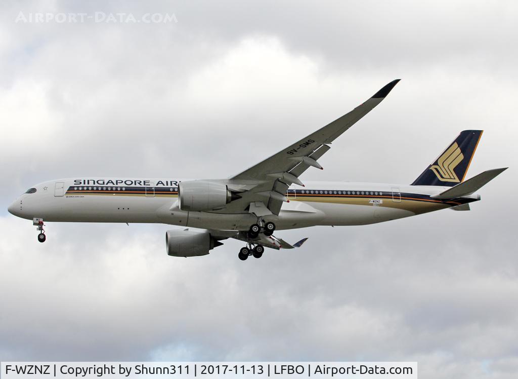 F-WZNZ, 2017 Airbus A350-941 C/N 158, C/n 0158 - To be 9V-SMS
