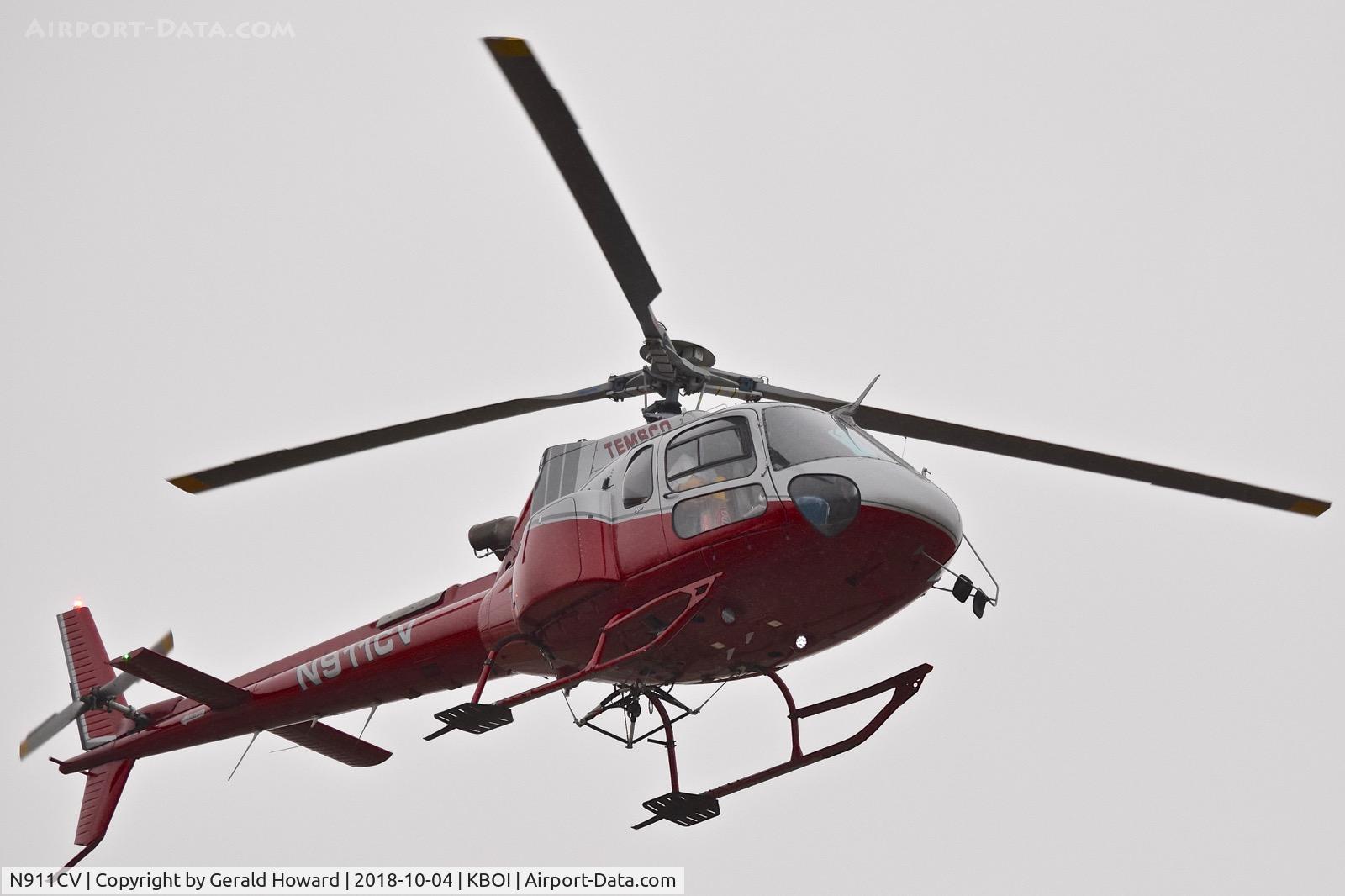 N911CV, 1998 Eurocopter AS-350B-3 Ecureuil Ecureuil C/N 3142, Arriving BOI.