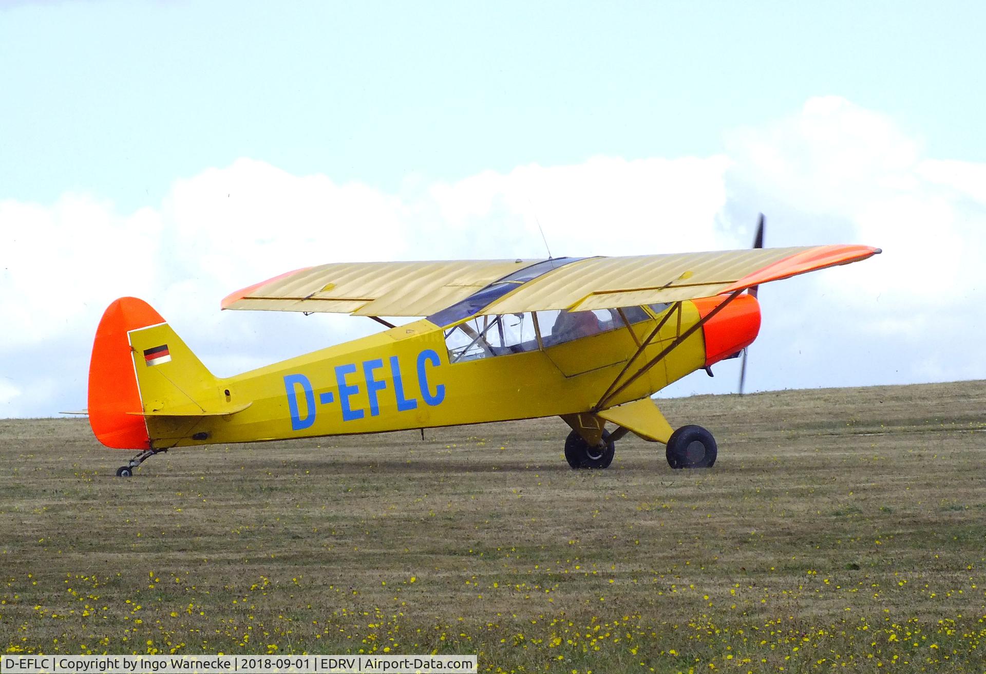 D-EFLC, 1954 Piper L-18C Super Cub (PA-18-95) C/N 18-3422, Piper L-18C (PA-18-95) Super Cub at the 2018 Flugplatzfest Wershofen