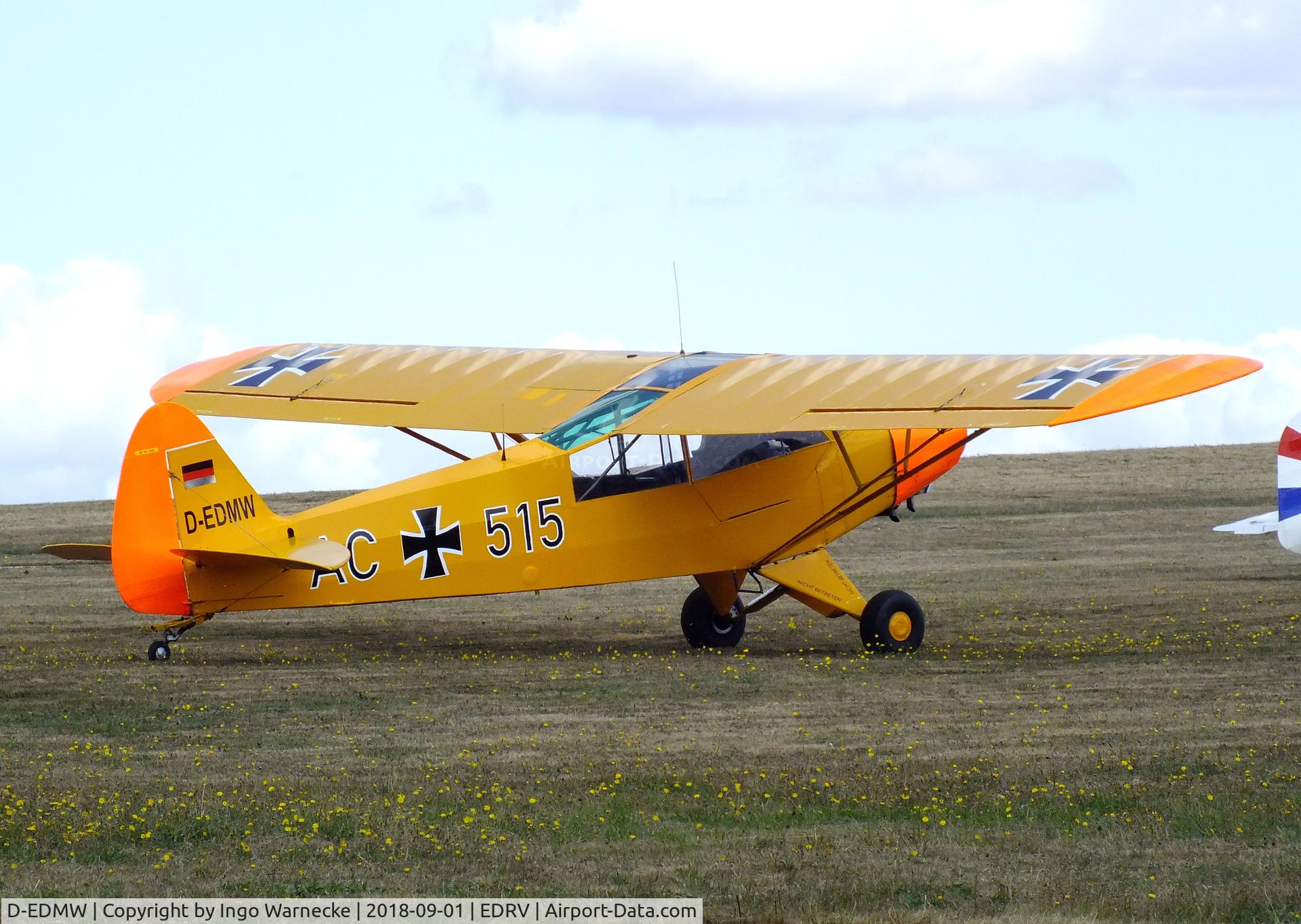 D-EDMW, 1954 Piper L-18C Super Cub C/N 18-3426, Piper L-18C (PA-18-95) Super Cub at the 2018 Flugplatzfest Wershofen