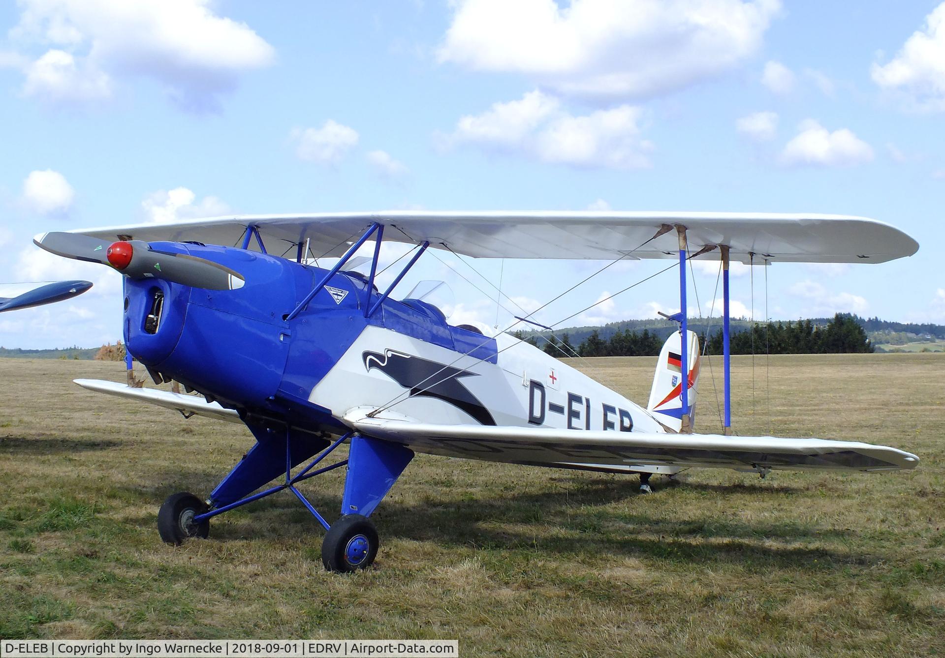 D-ELEB, 1957 CASA Bü 1-131E Jungmann C/N 2145, CASA 1.131E (Bücker Bü 131 Jungmann) at the 2018 Flugplatzfest Wershofen