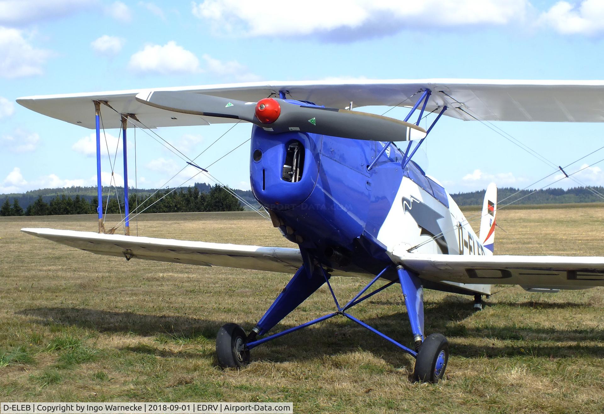 D-ELEB, 1957 CASA Bü 1-131E Jungmann C/N 2145, CASA 1.131E (Bücker Bü 131 Jungmann) at the 2018 Flugplatzfest Wershofen