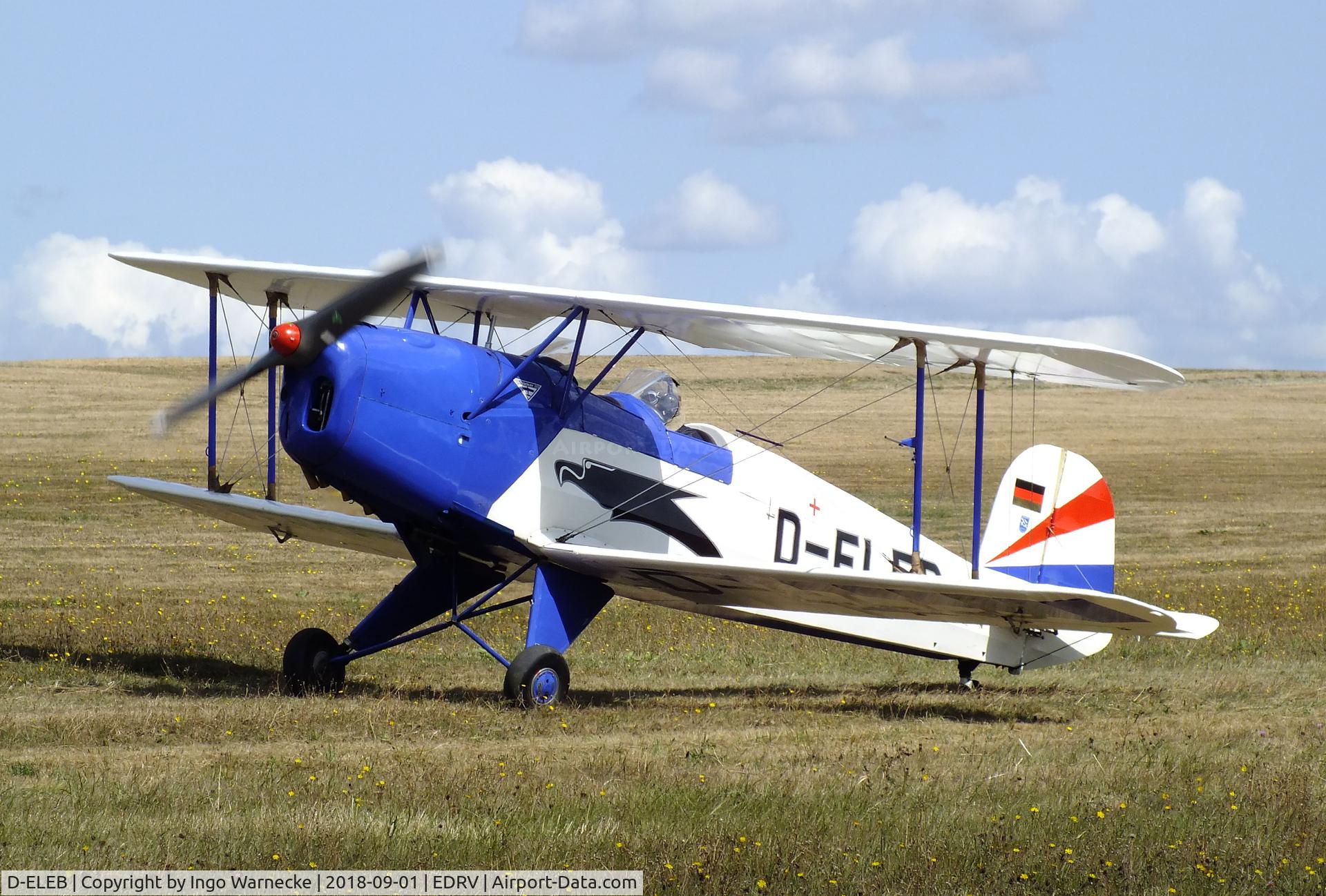 D-ELEB, 1957 CASA Bü 1-131E Jungmann C/N 2145, CASA 1.131E (Bücker Bü 131 Jungmann) at the 2018 Flugplatzfest Wershofen