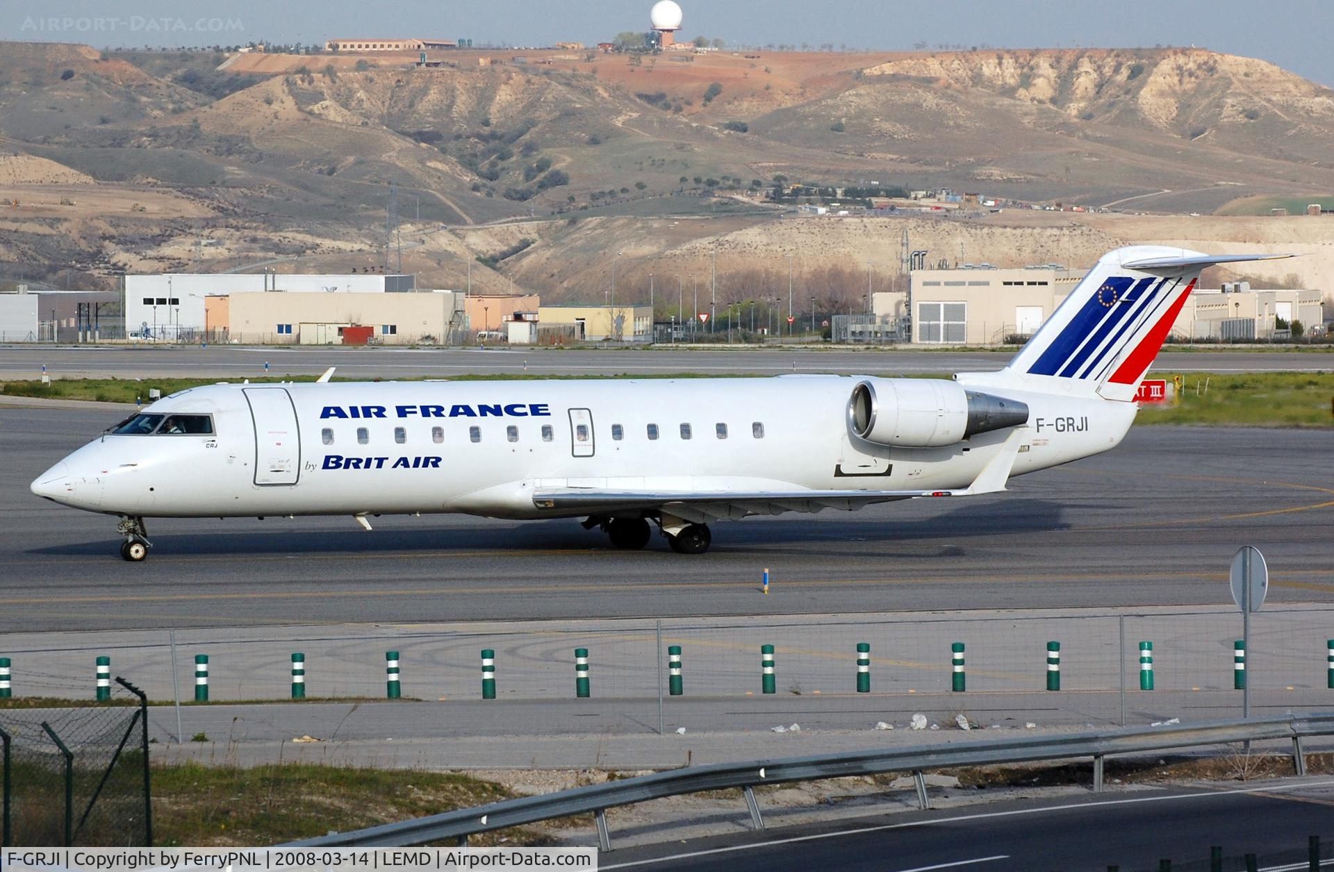 F-GRJI, 1996 Canadair CRJ-100ER (CL-600-2B19) C/N 7147, Air France CL200. Stored since 2013.