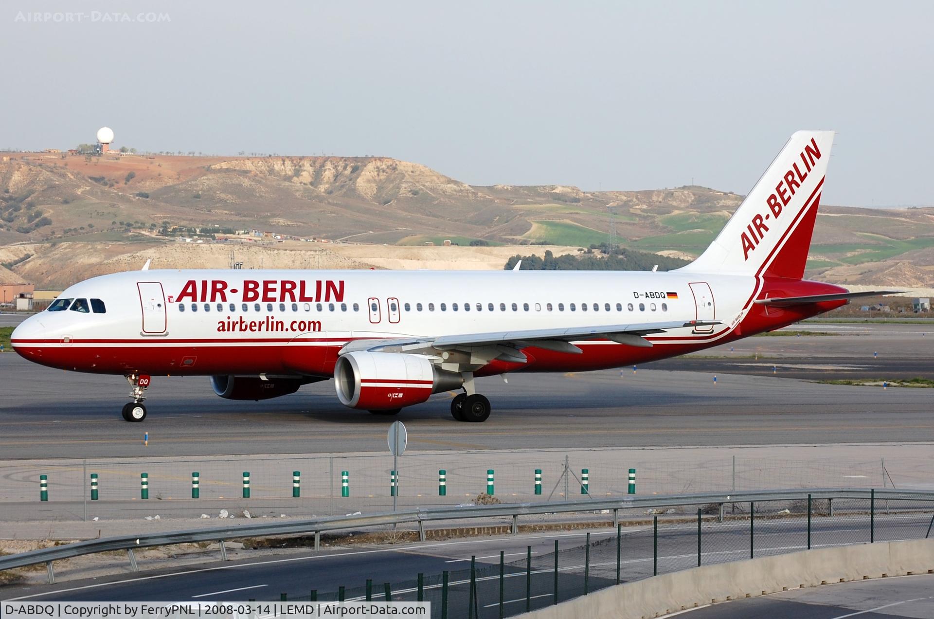 D-ABDQ, 2007 Airbus A320-214 C/N 3121, Air Berlin A320 moved on to Eurowings.