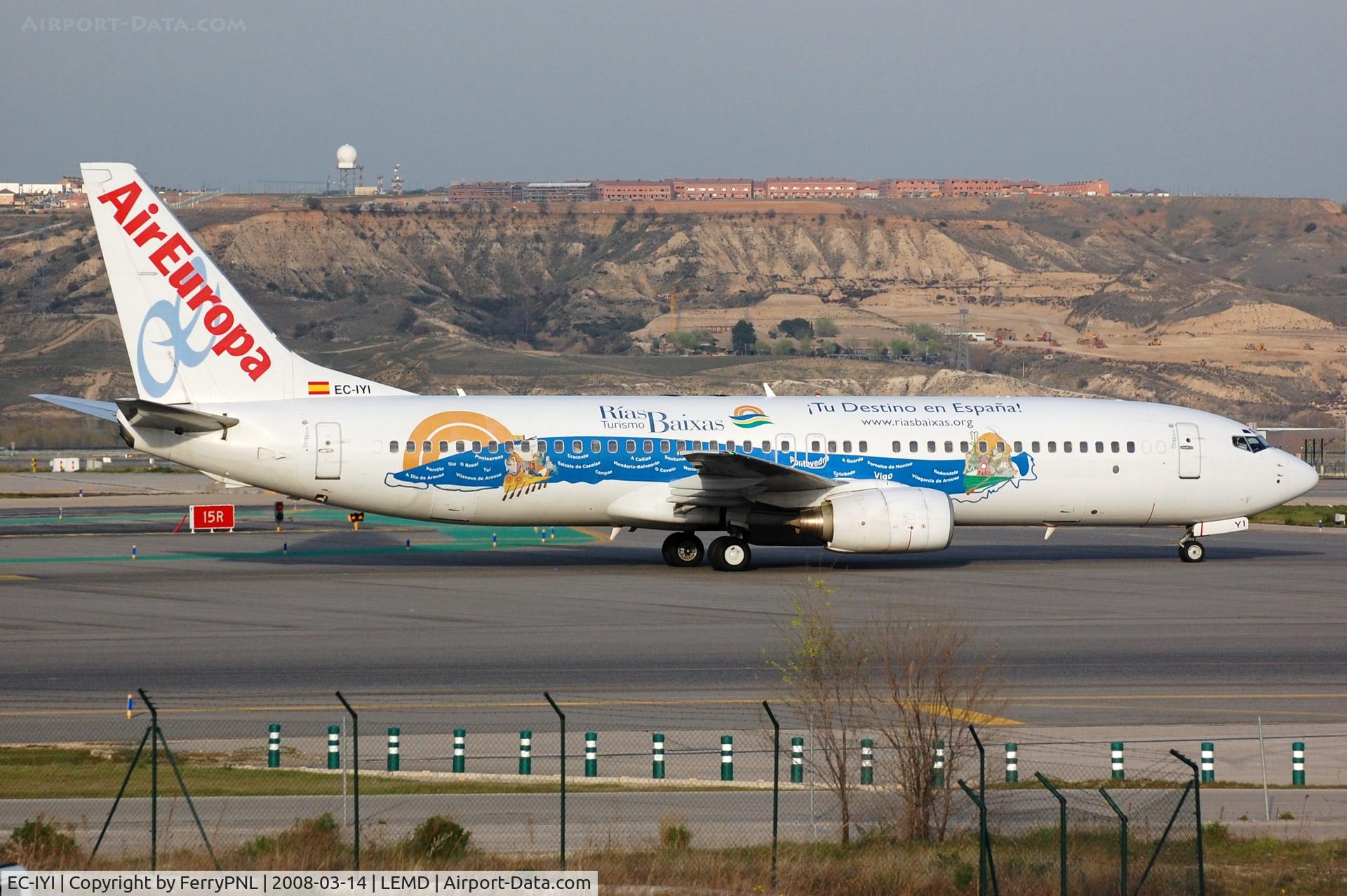 EC-IYI, 2000 Boeing 737-883 C/N 30194, Air Europa B738, now with Blue Air.