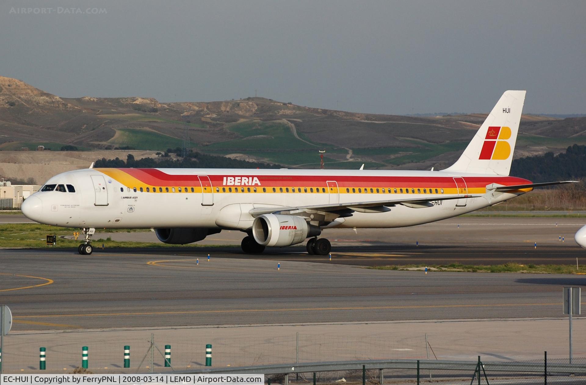 EC-HUI, 1999 Airbus A321-211 C/N 1027, Arrival of Iberia A321
