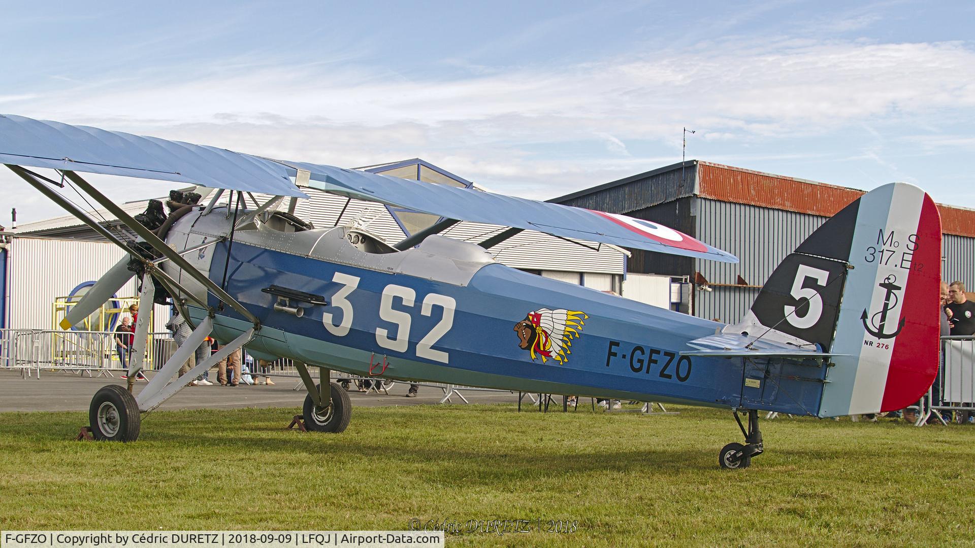 F-GFZO, Morane-Saulnier MS.317 C/N 276, LFQJ - airshow 2018