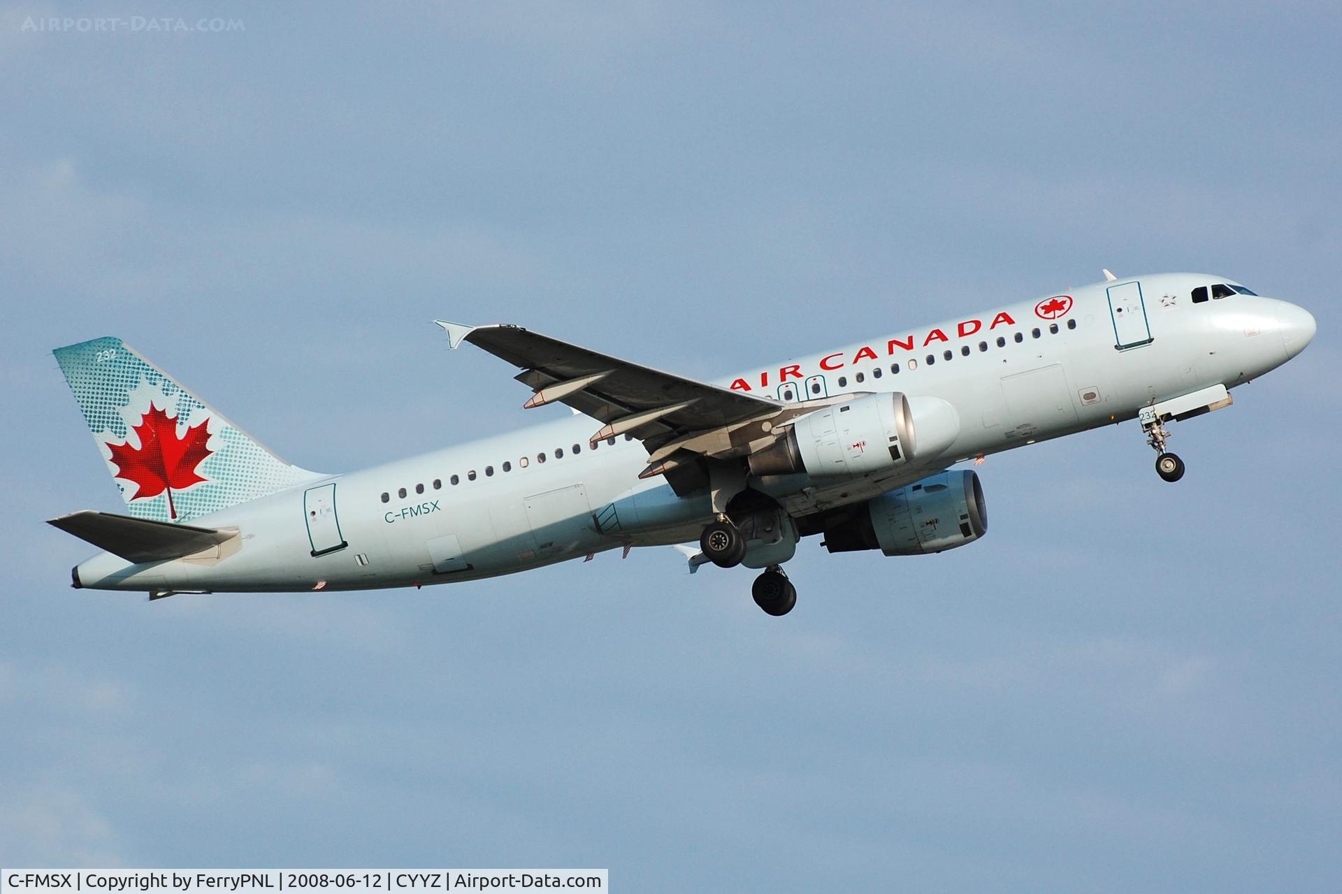 C-FMSX, 1992 Airbus A320-211 C/N 378, Departure of Air Canada A320