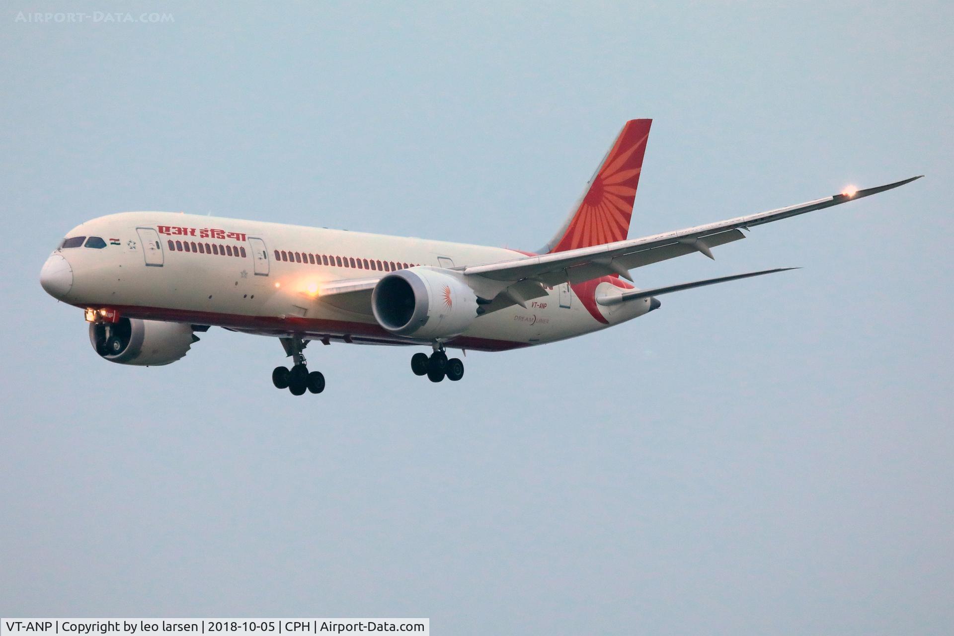 VT-ANP, 2013 Boeing 787-8 Dreamliner C/N 36287, Copenhagen 5.10.2018