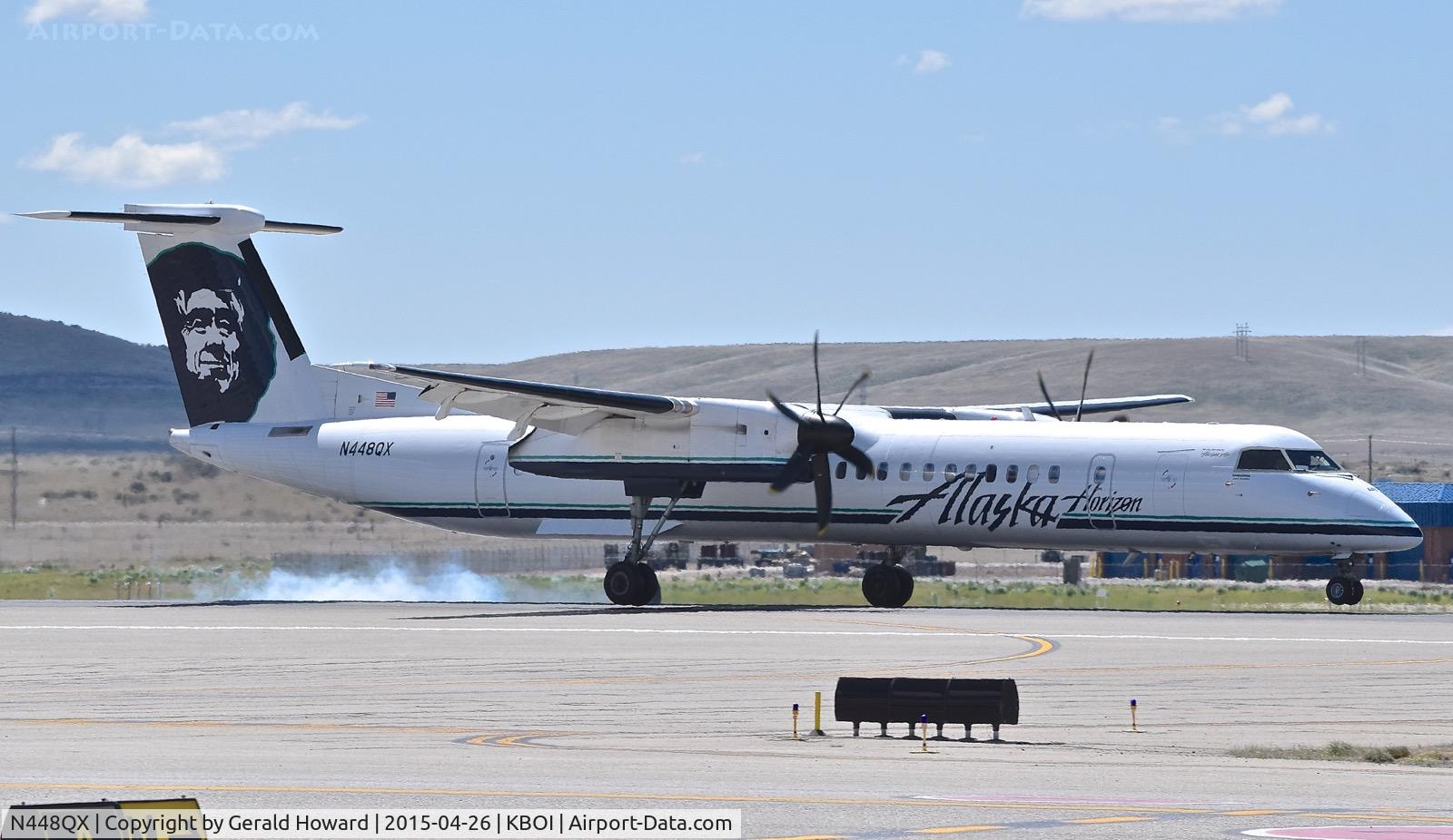 N448QX, 2012 De Havilland Canada DHC-8-402 Dash 8 Dash 8 C/N 4409, Landing RWY 28R.