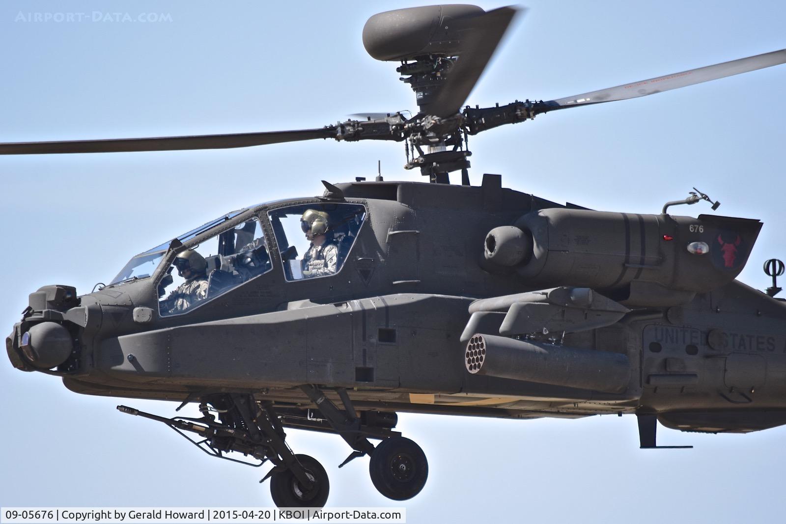 09-05676, 2009 Boeing AH-64D Longbow Apache C/N PVD676, Departing BOI. 1-183rd AVN BN, Idaho Army National Guard.
