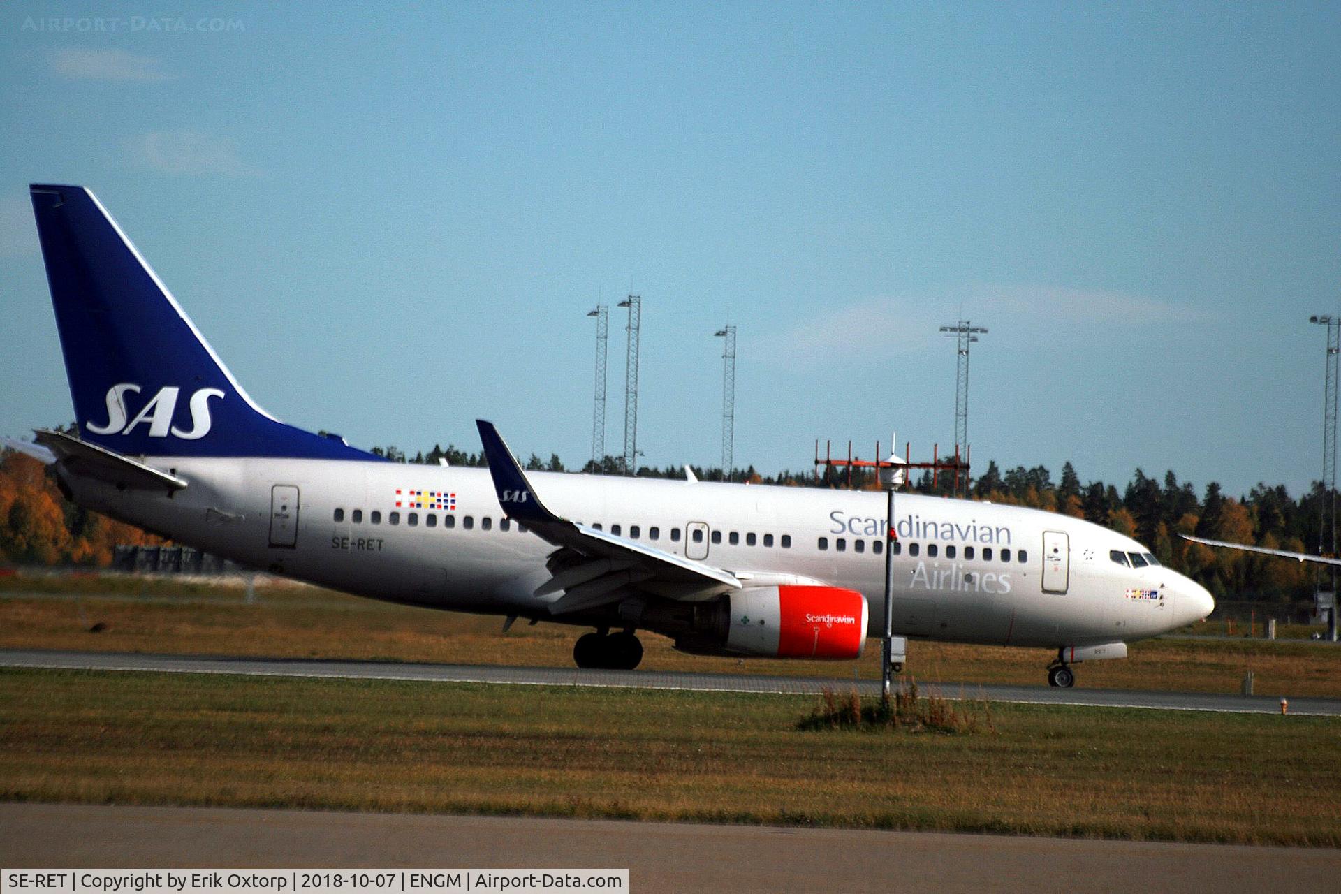 SE-RET, 2002 Boeing 737-76N C/N 32734, SE-RET in OSL
