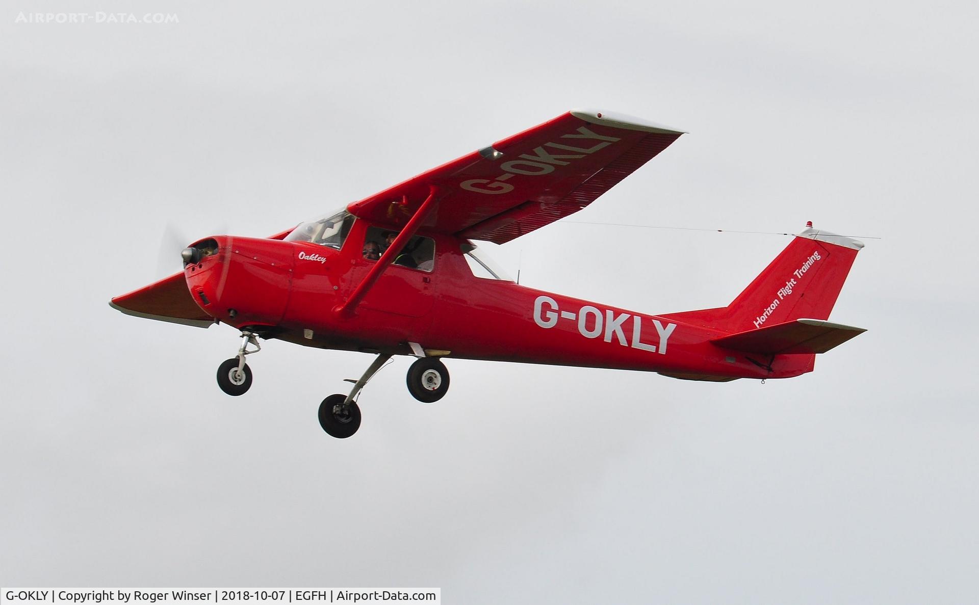 G-OKLY, 1970 Reims F150K C/N 0577, Visiting Reims Cessna F150K departing Runway 22.