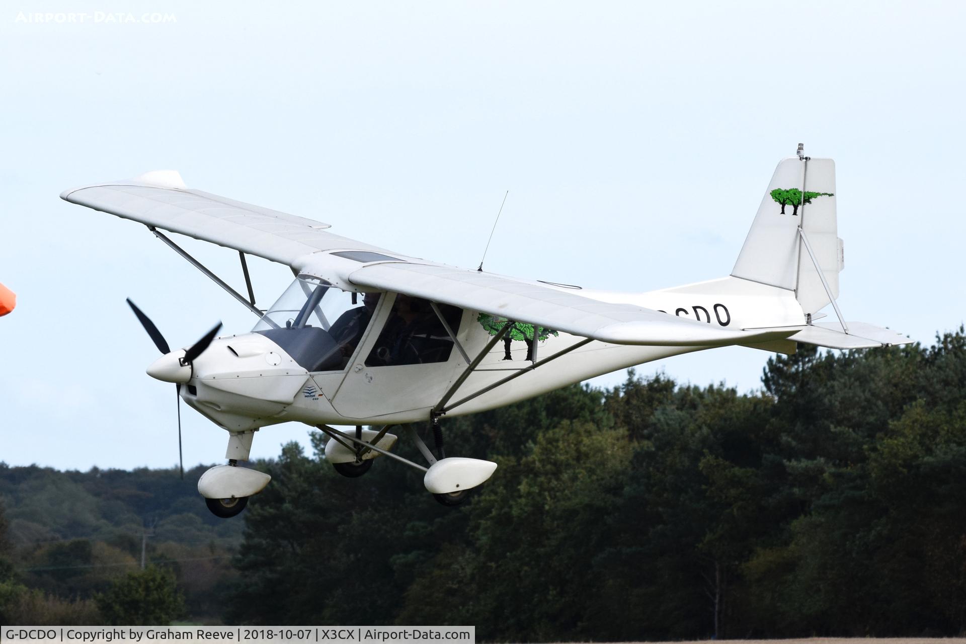 G-DCDO, 2010 Comco Ikarus C42 FB80 C/N 1008-7115, Landing at Northrepps.