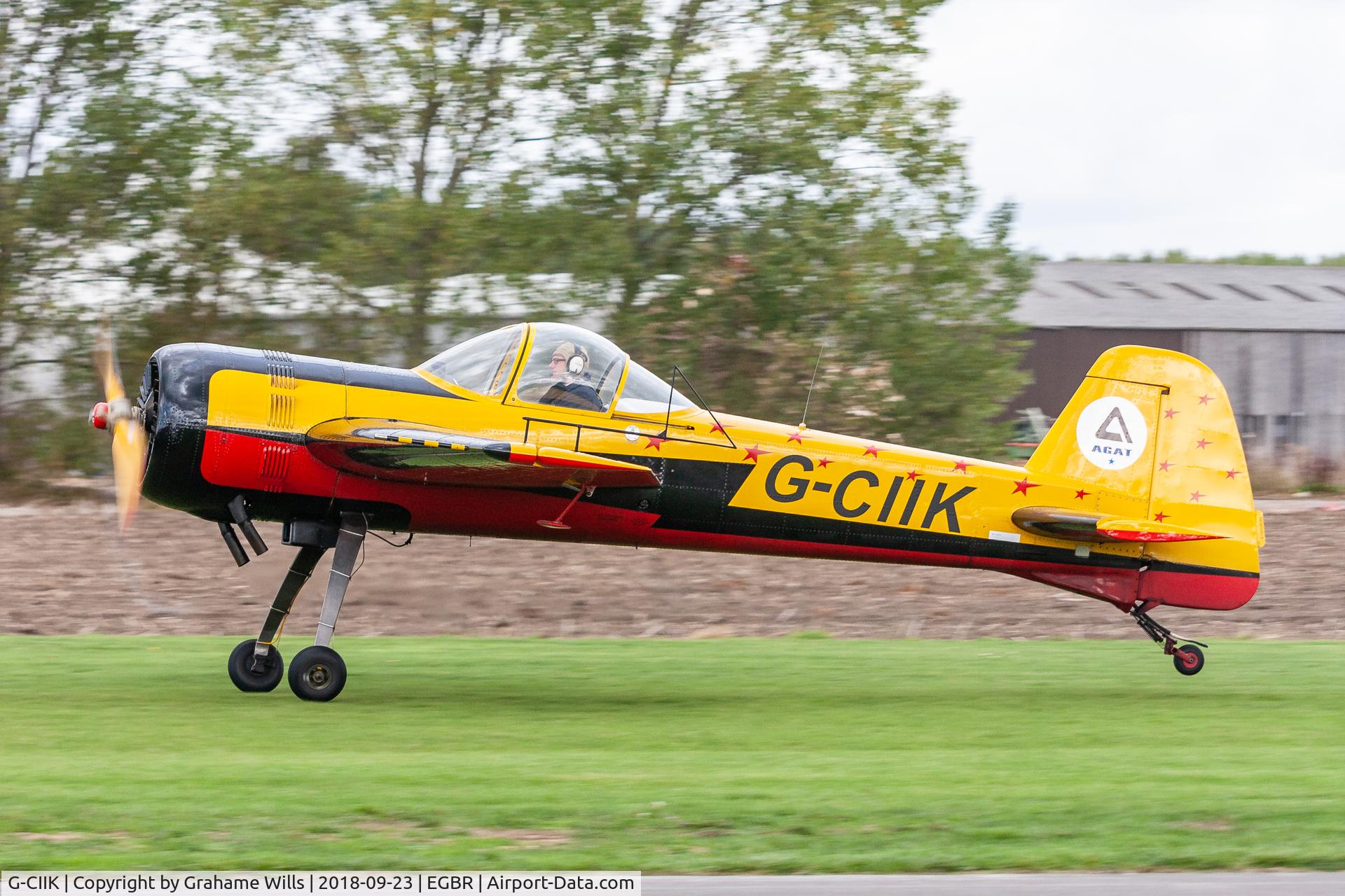 G-CIIK, 1990 Yakovlev Yak-55 C/N 900909, Yakovlev Yak-55 G-CIIK Yak 55 2014 Ltd, Breighton 23/9/18