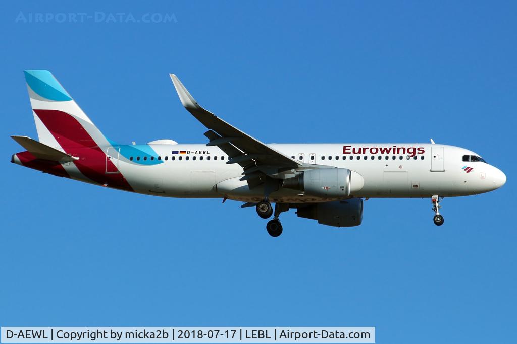 D-AEWL, 2016 Airbus A320-214 C/N 7263, Landing