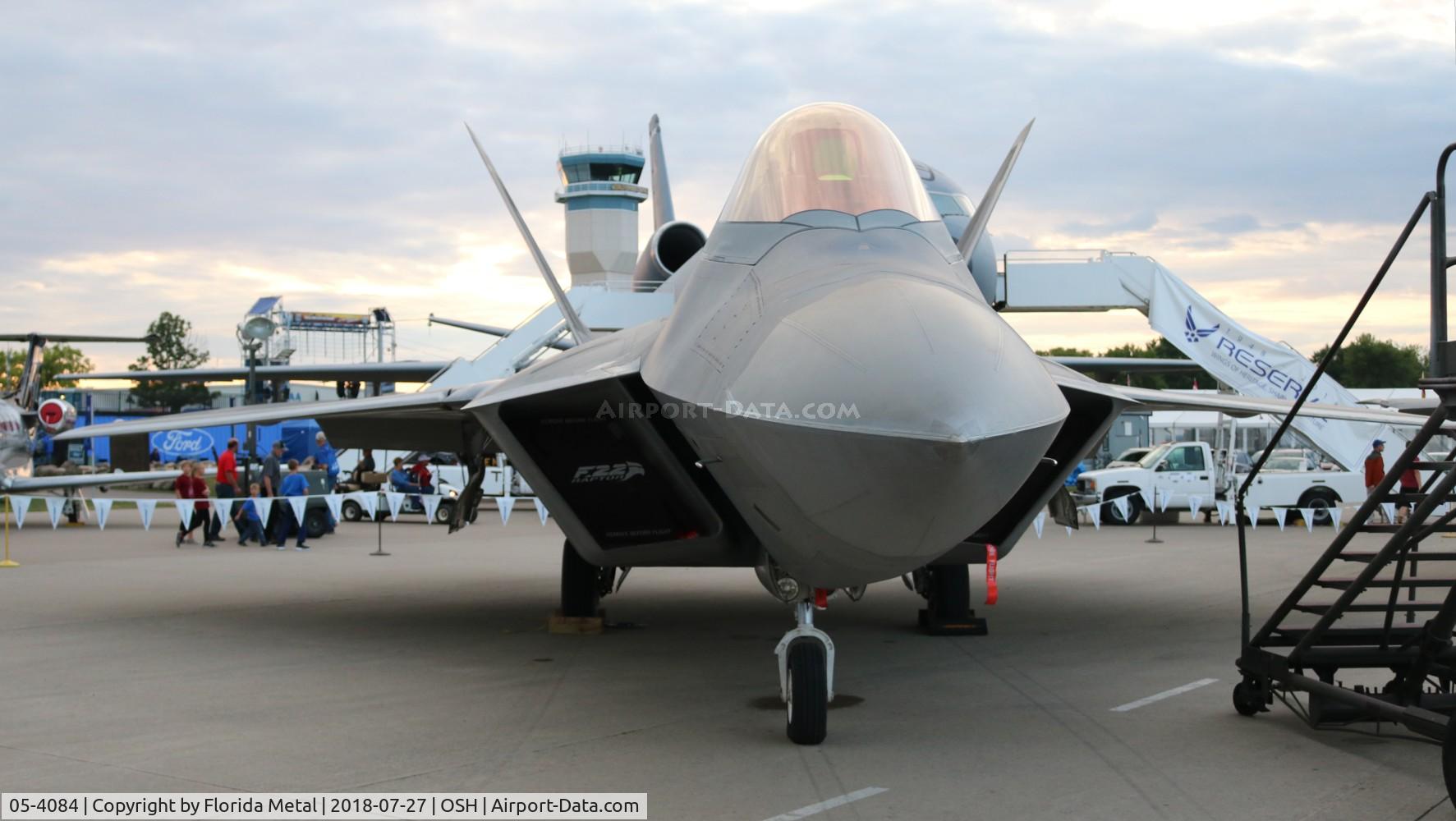 05-4084, Lockheed Martin F-22A Raptor C/N 4084, Raptor display