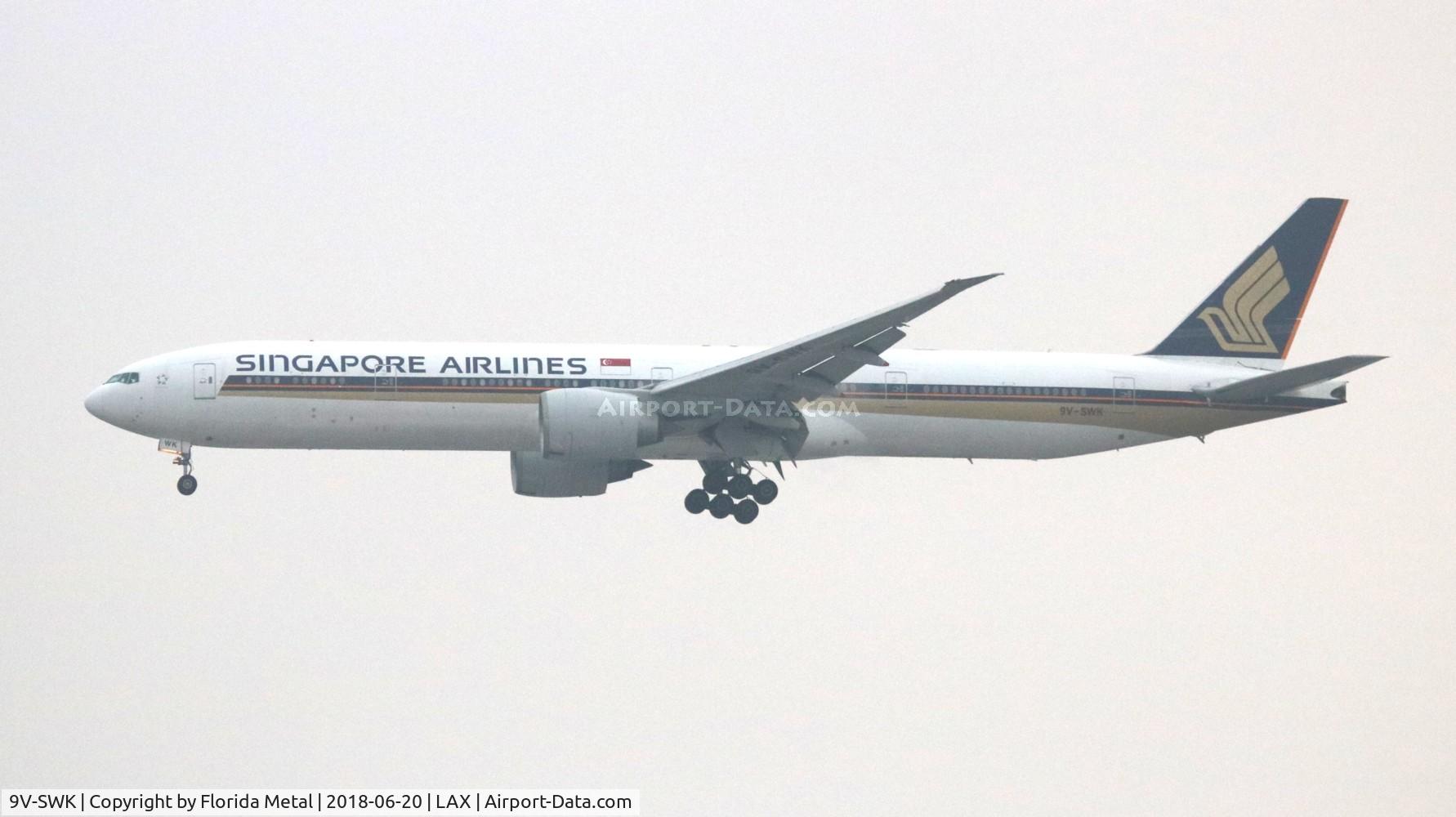 9V-SWK, 2007 Boeing 777-312/ER C/N 34576, Singapore
