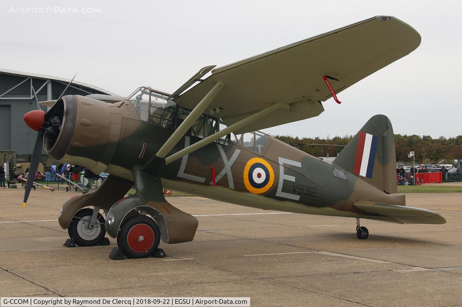 G-CCOM, 1939 Westland Lysander IIIA C/N Y1363, Battle of Britain Airshow at Duxford.