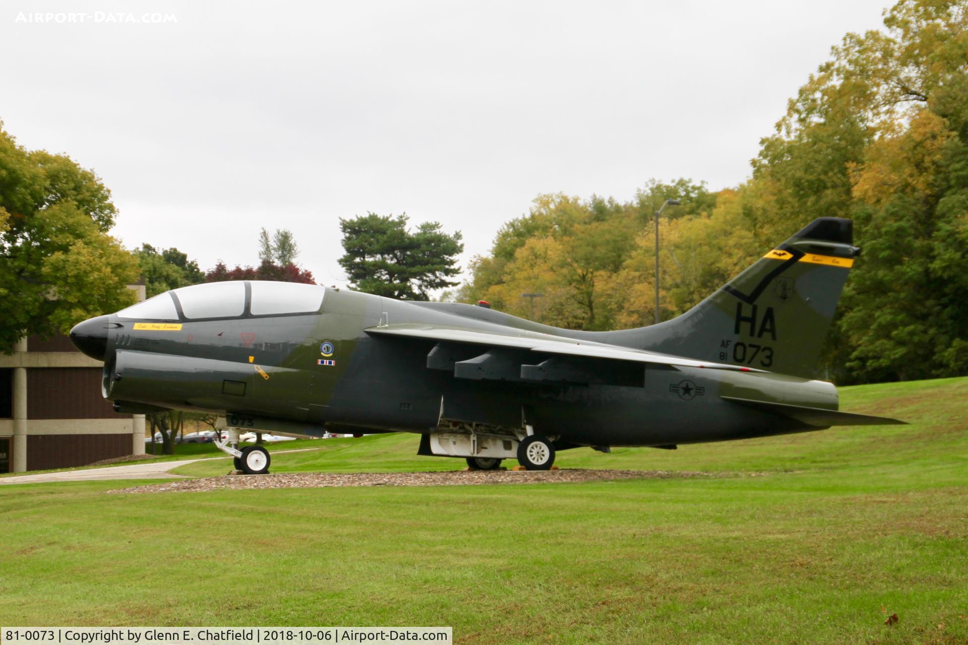 81-0073, LTV A-7K Corsair II C/N K-026, At the Iowa Gold Star Museum, Camp Dodge, IA